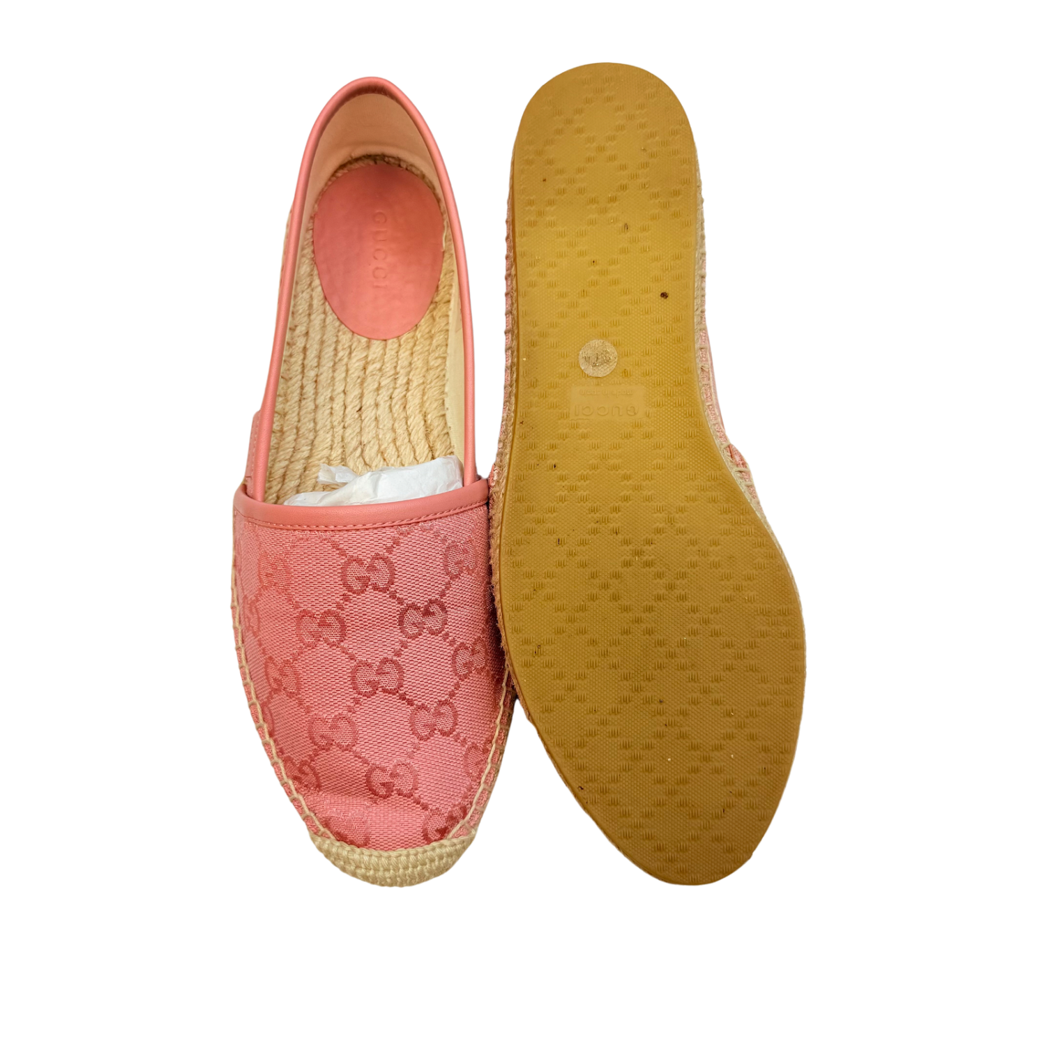 Gucci GG Canvas Espadrilles Pink