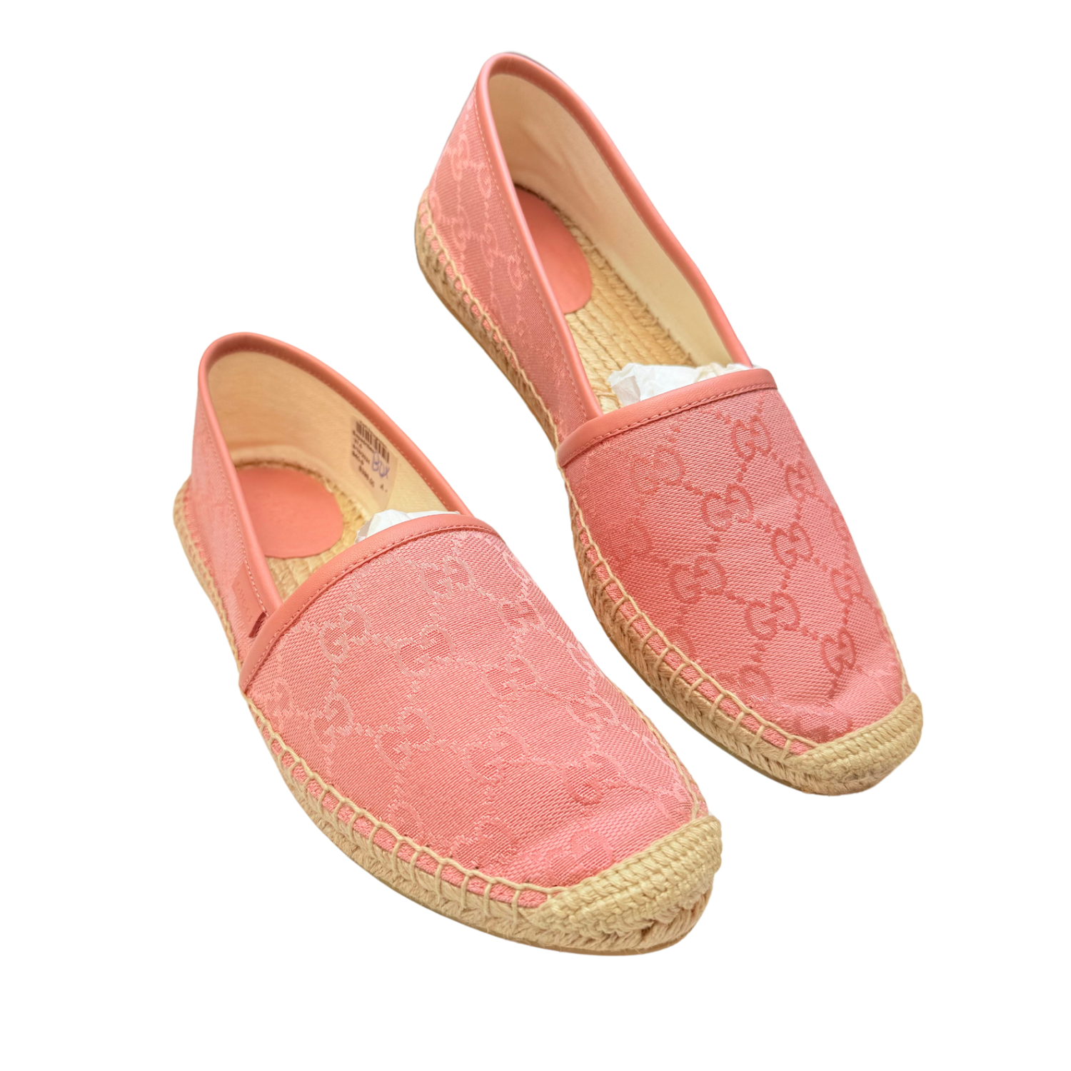 Gucci GG Canvas Espadrilles Pink