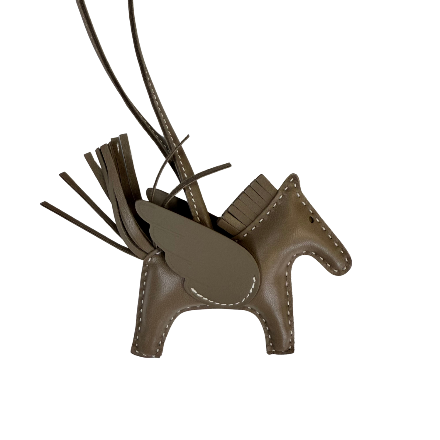 Hermès Milo Grigri Rodeo Pegase Bag Charm Gris 2024