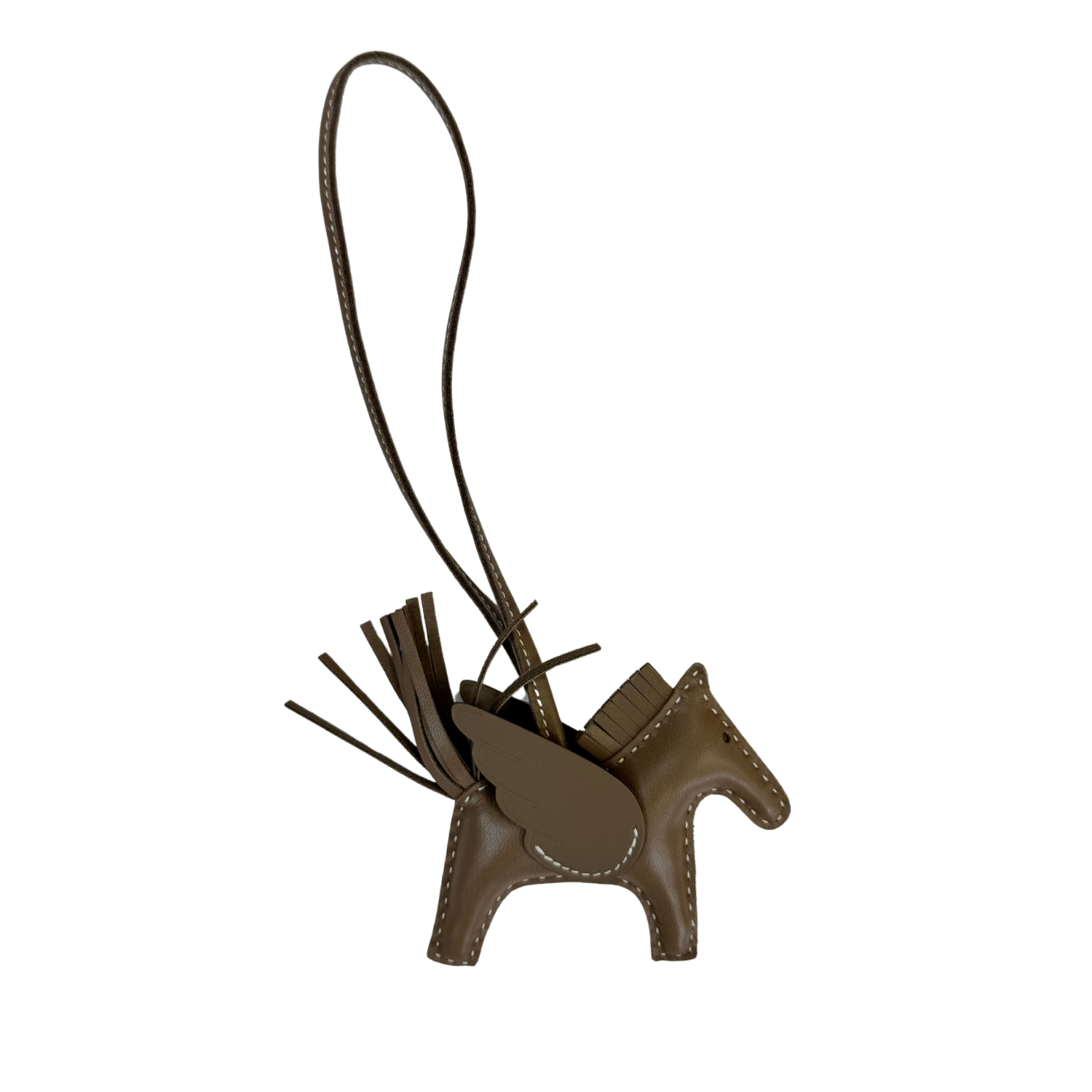 Hermès Milo Grigri Rodeo Pegase Bag Charm Gris 2024