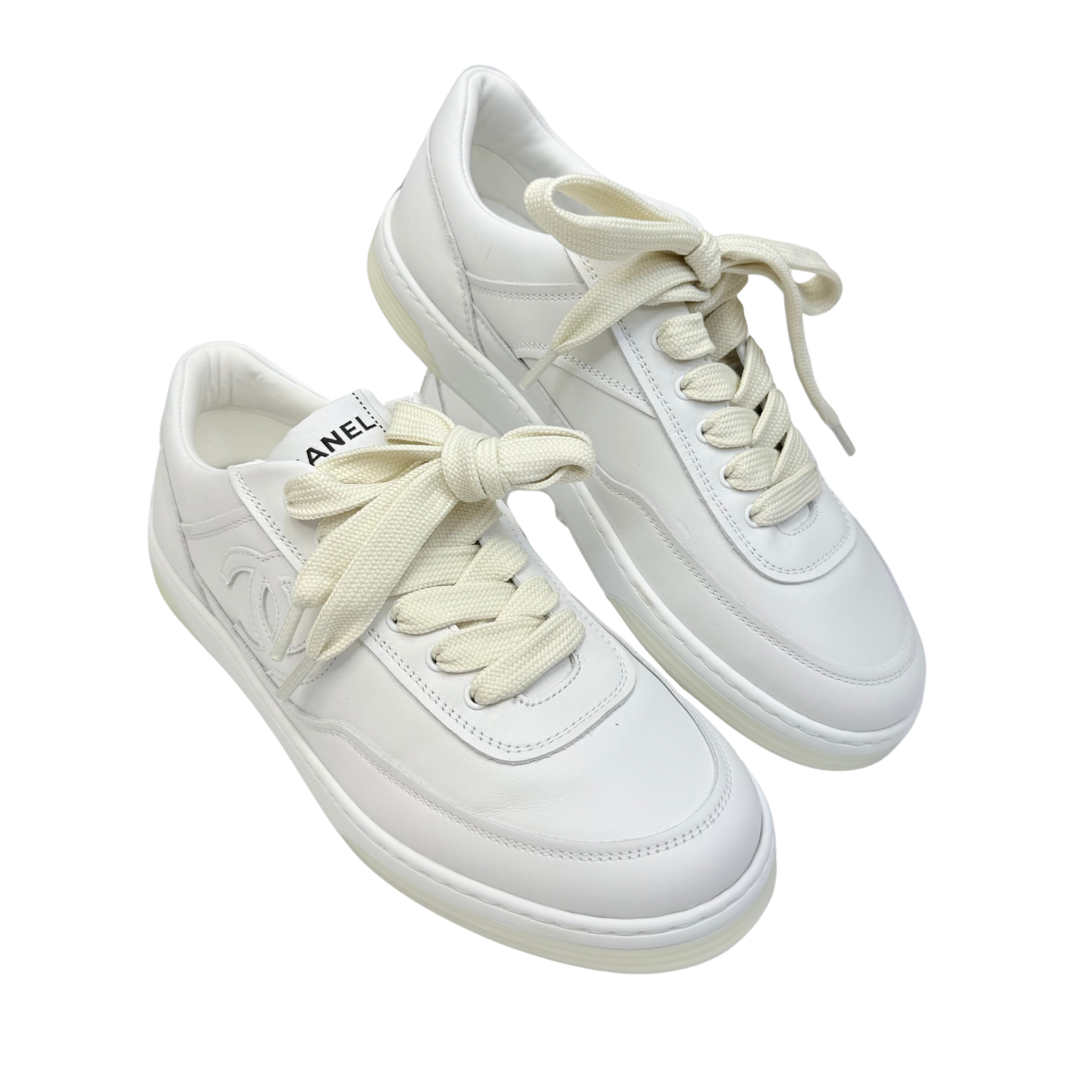 Chanel Interlocking CC Sneakers White