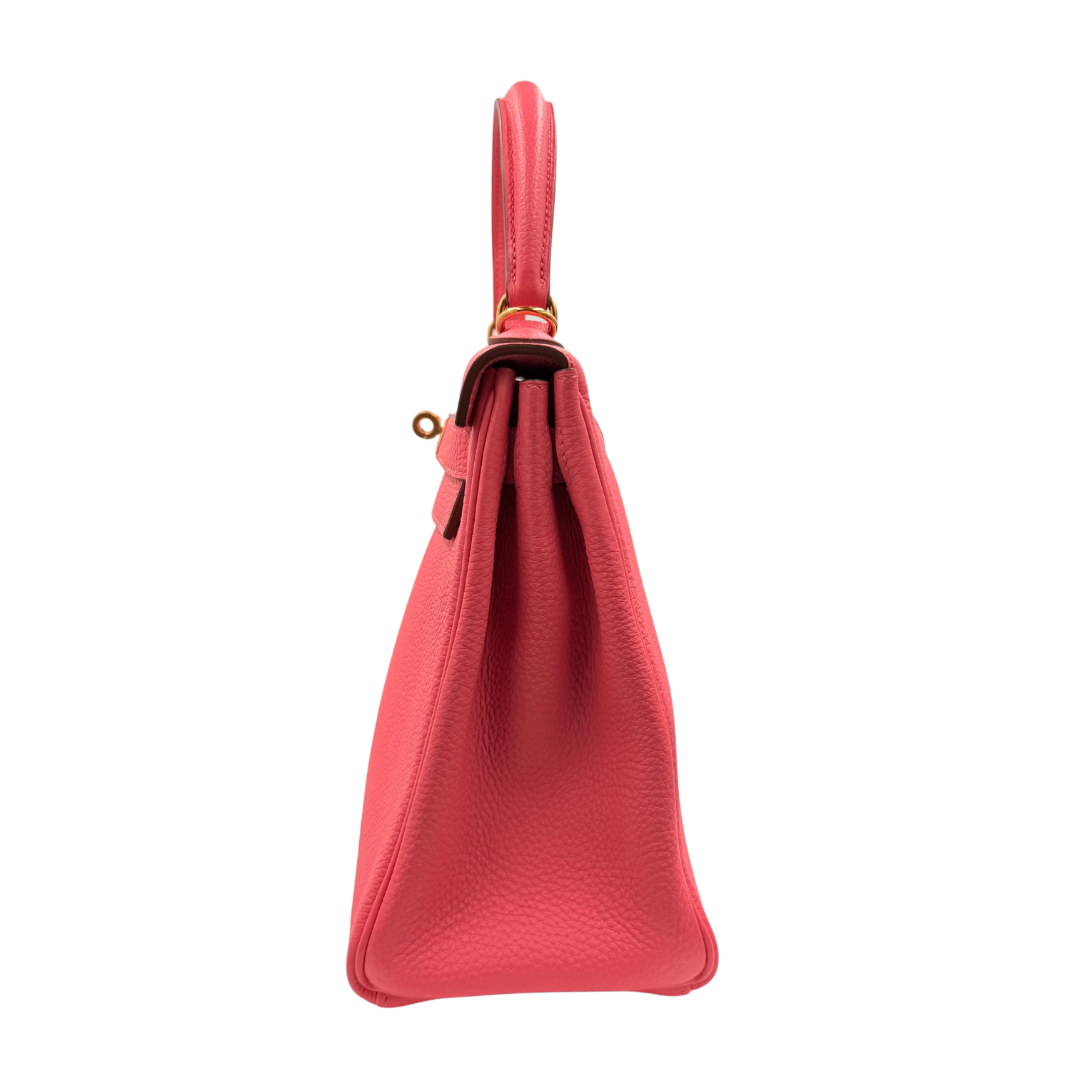 Kelly 28 Togo Pink Lipstick Gold Hardware