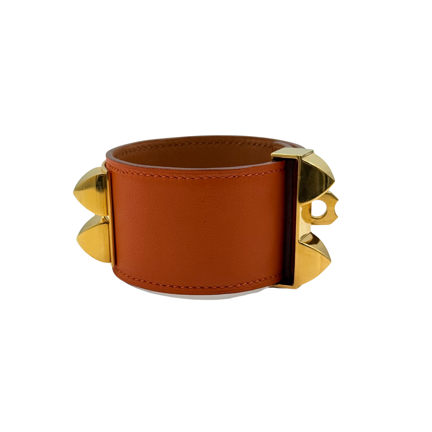 Hermès Small Collier de Chien Bracelet Orange