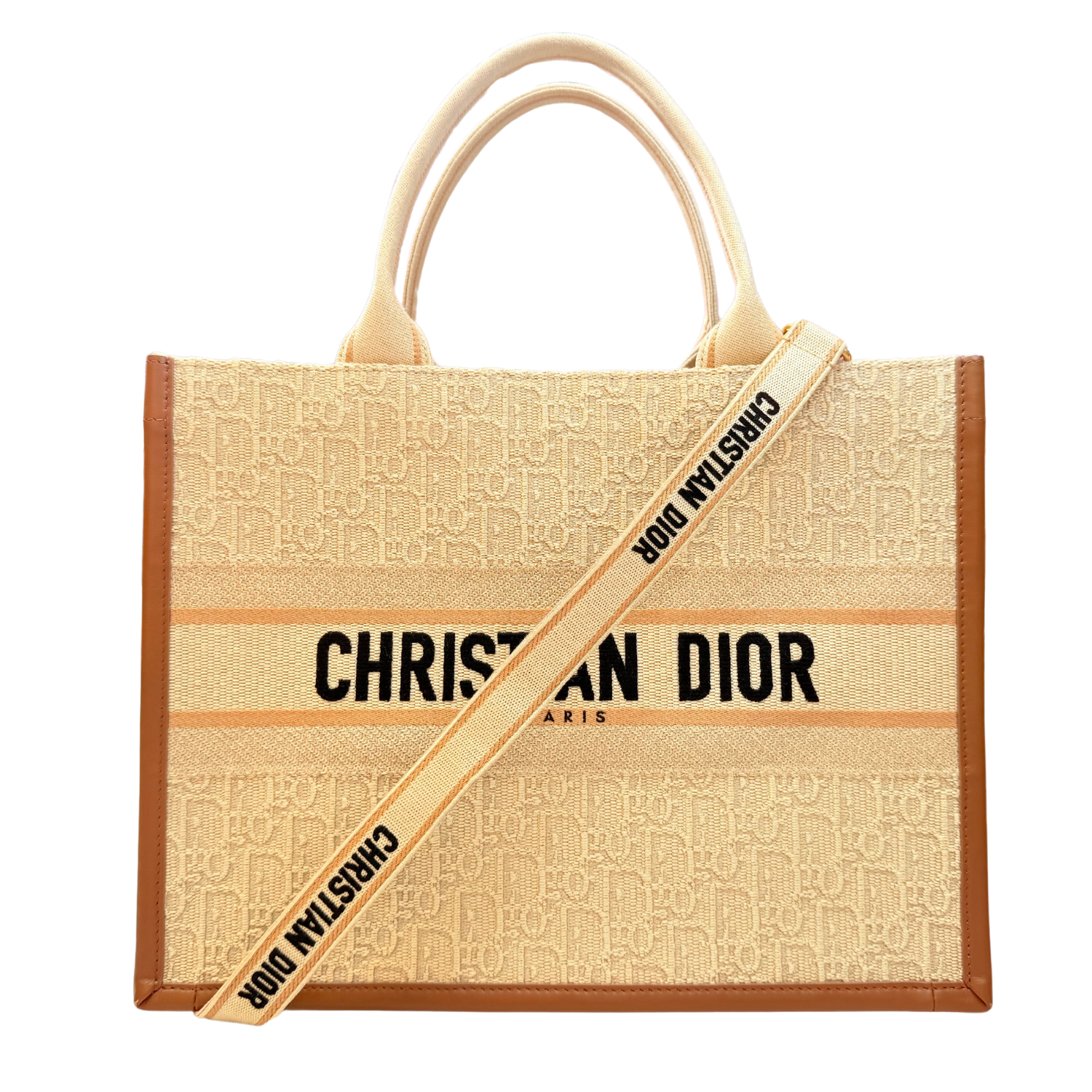 Christian Dior Medium Dior Book Tote Beige