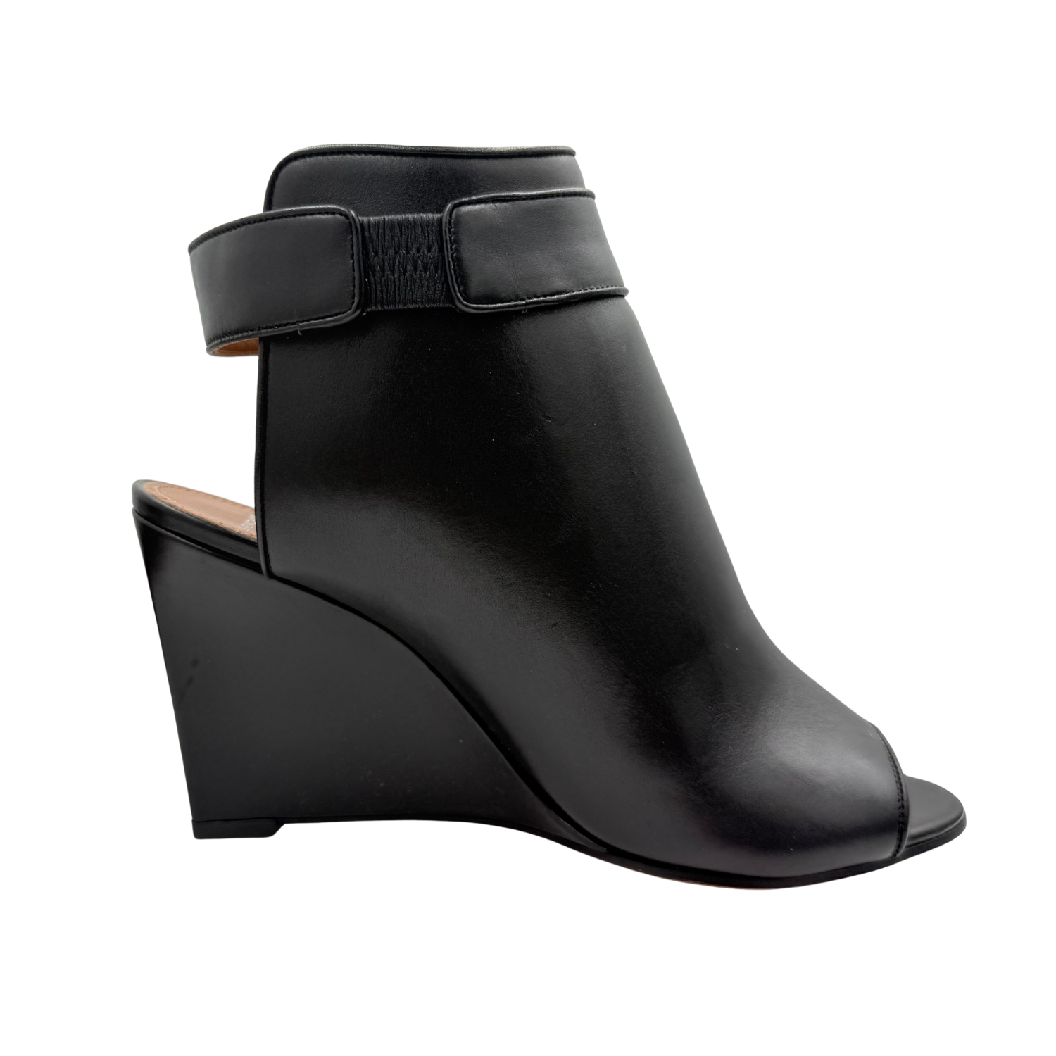 Givenchy Leather Wedge Sandals Black
