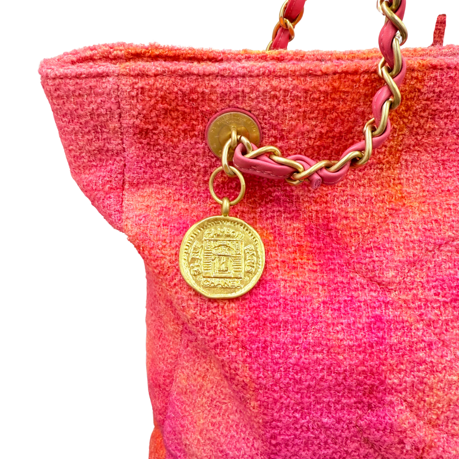 Chanel Tweed Timeless Tote Tie-Dye