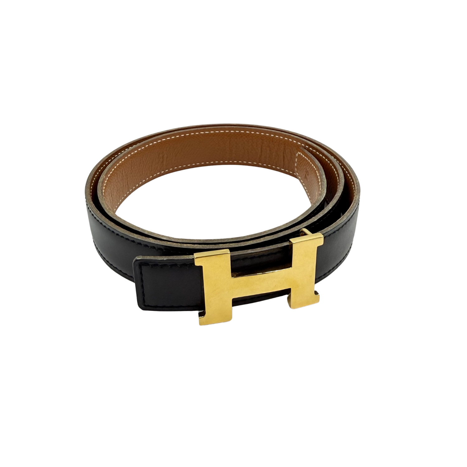Hermès 1997 Vintage Constance Reversible Belt 75