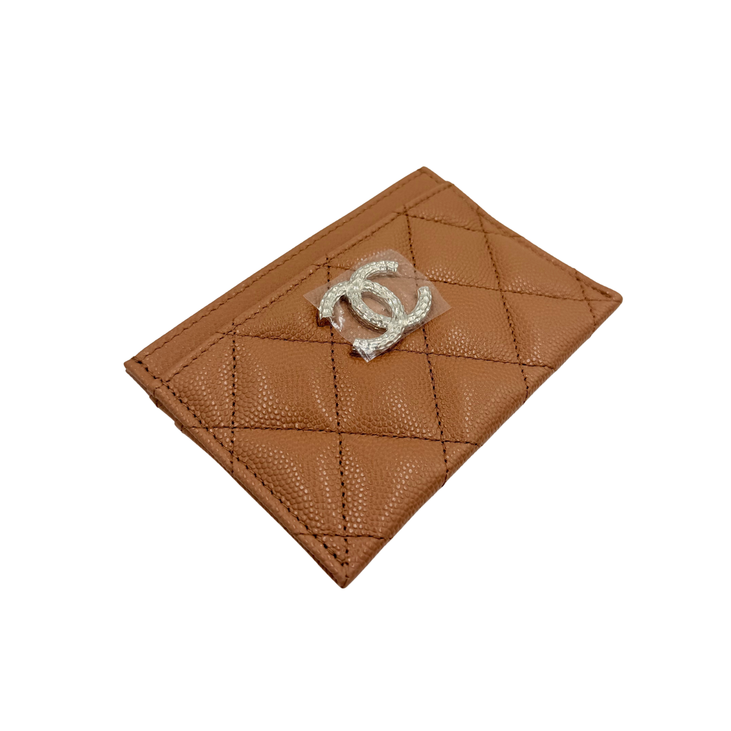 Chanel Interlocking CC Logo Cardholder Caramel