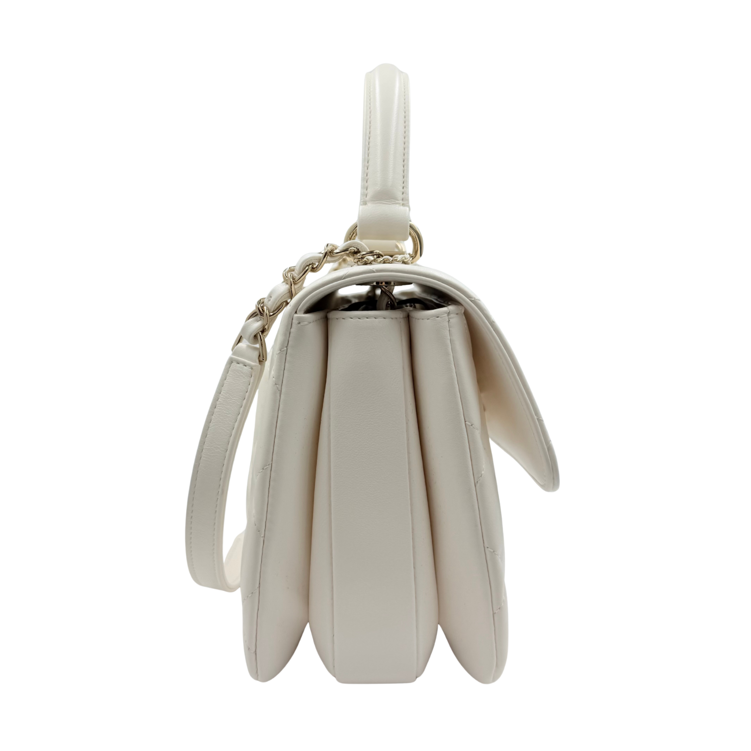 Chanel Small Trendy CC Flap Bag White