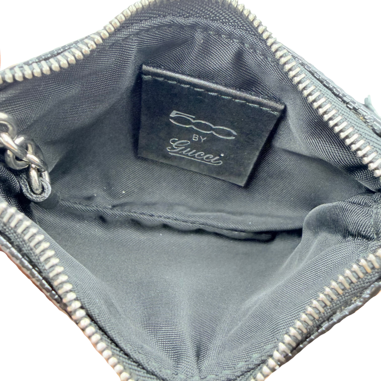 Gucci Key Pouch GG Imprimé Pouch Black