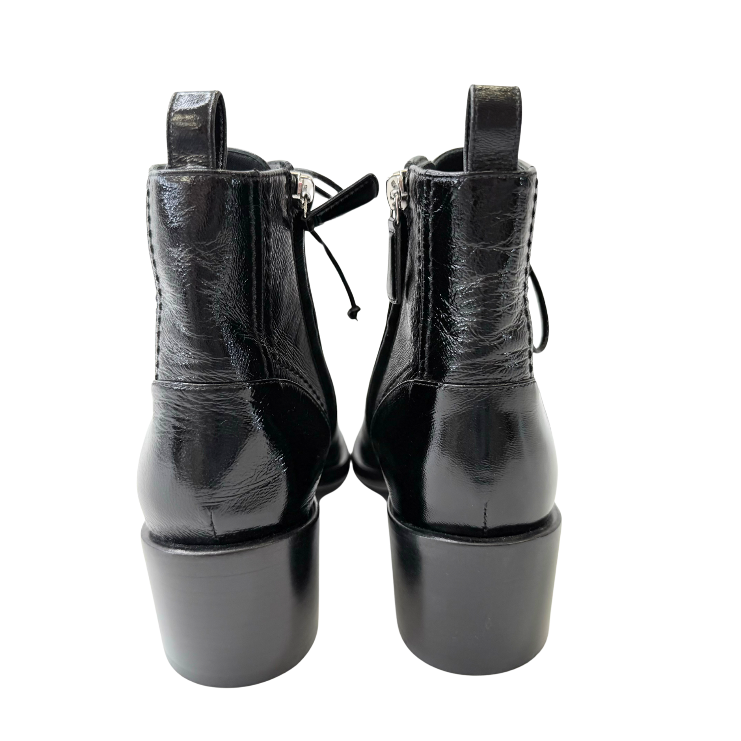 Chanel Lambskin Leather Combat Boots Black