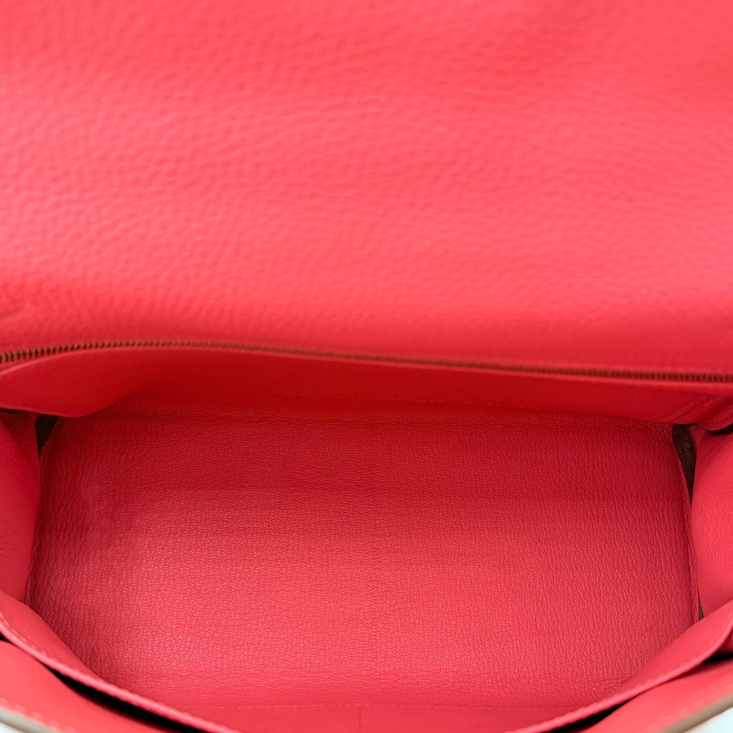 Kelly 28 Togo Pink Lipstick Gold Hardware