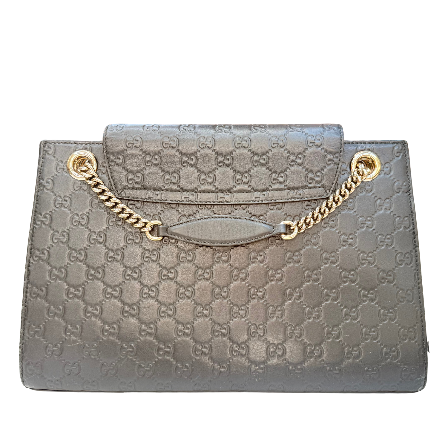 Gucci Medium Microguccissima Emily Flap Bag Black