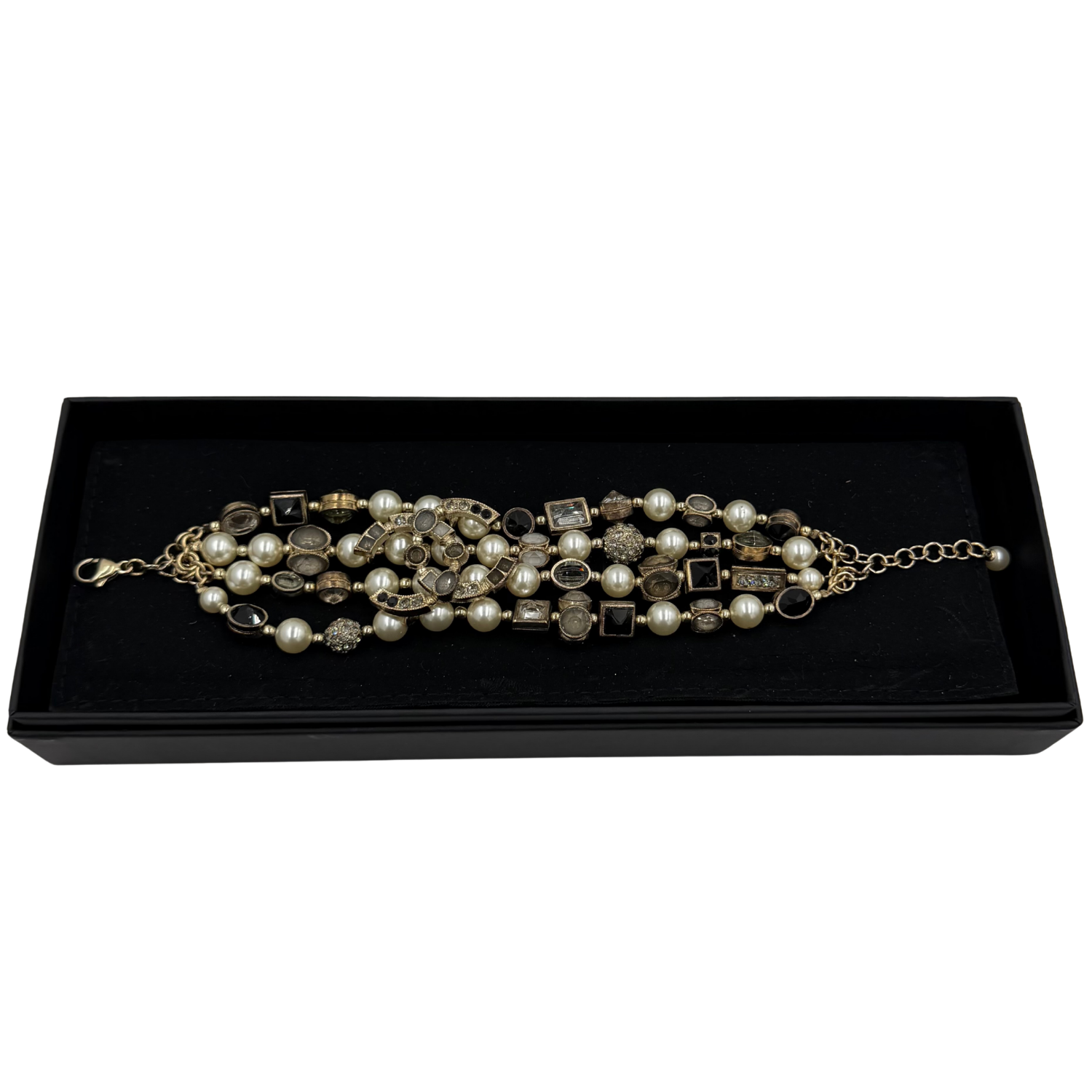 CC Crystal and Pearl Bracelet