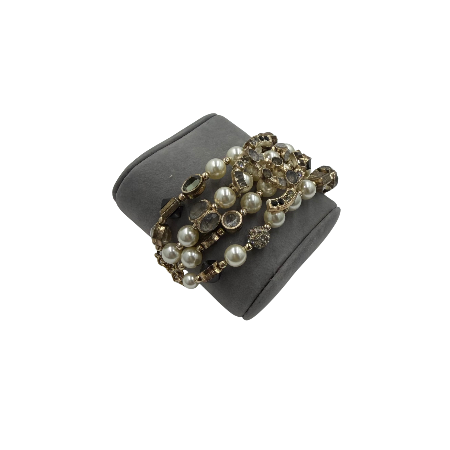 CC Crystal and Pearl Bracelet