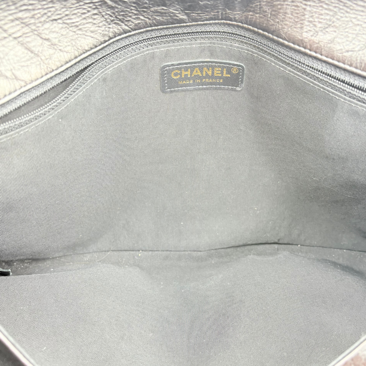 Chanel Coco Pleats Clutch Black
