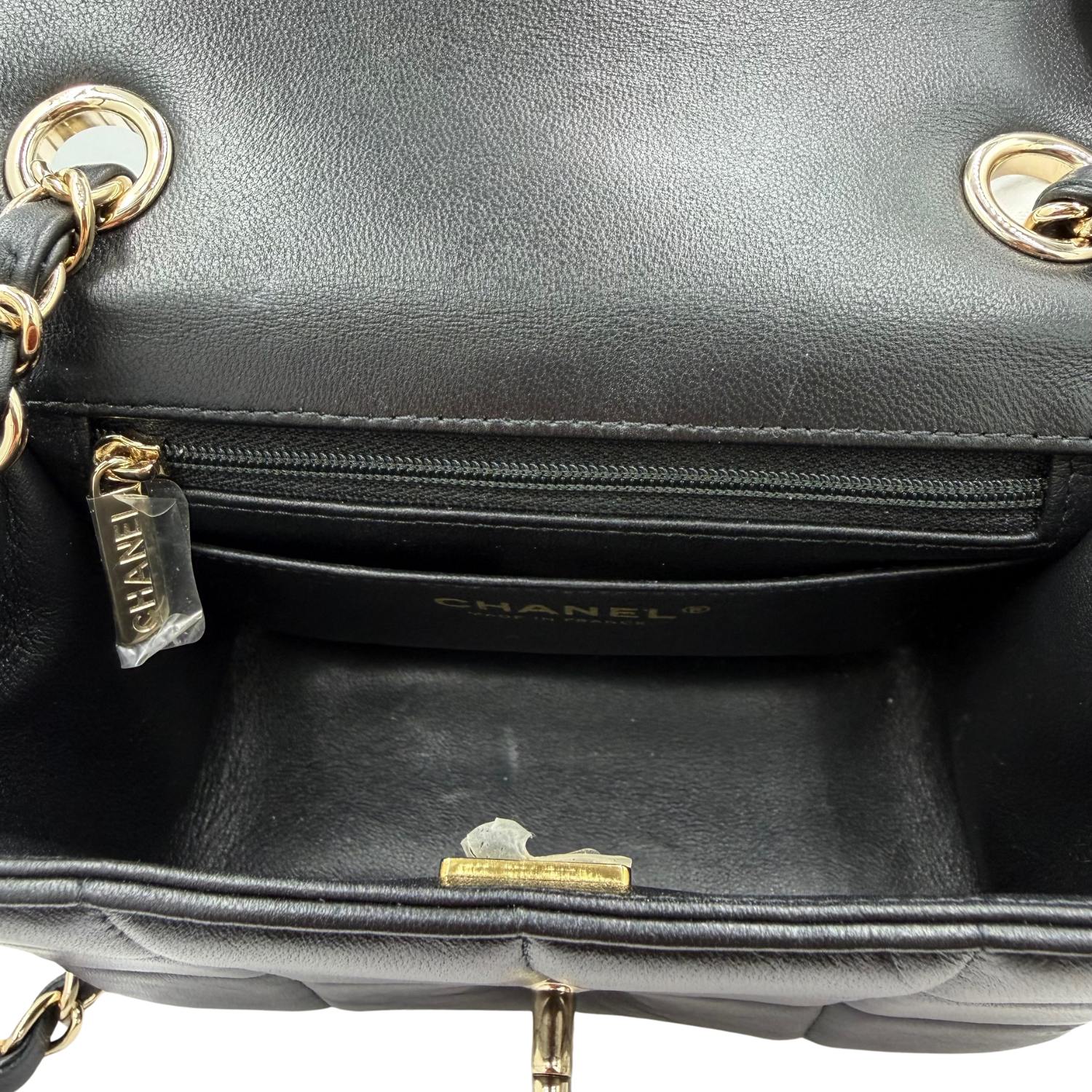 Chanel Limited Lambskin Flap Bag Gold Hardware Black