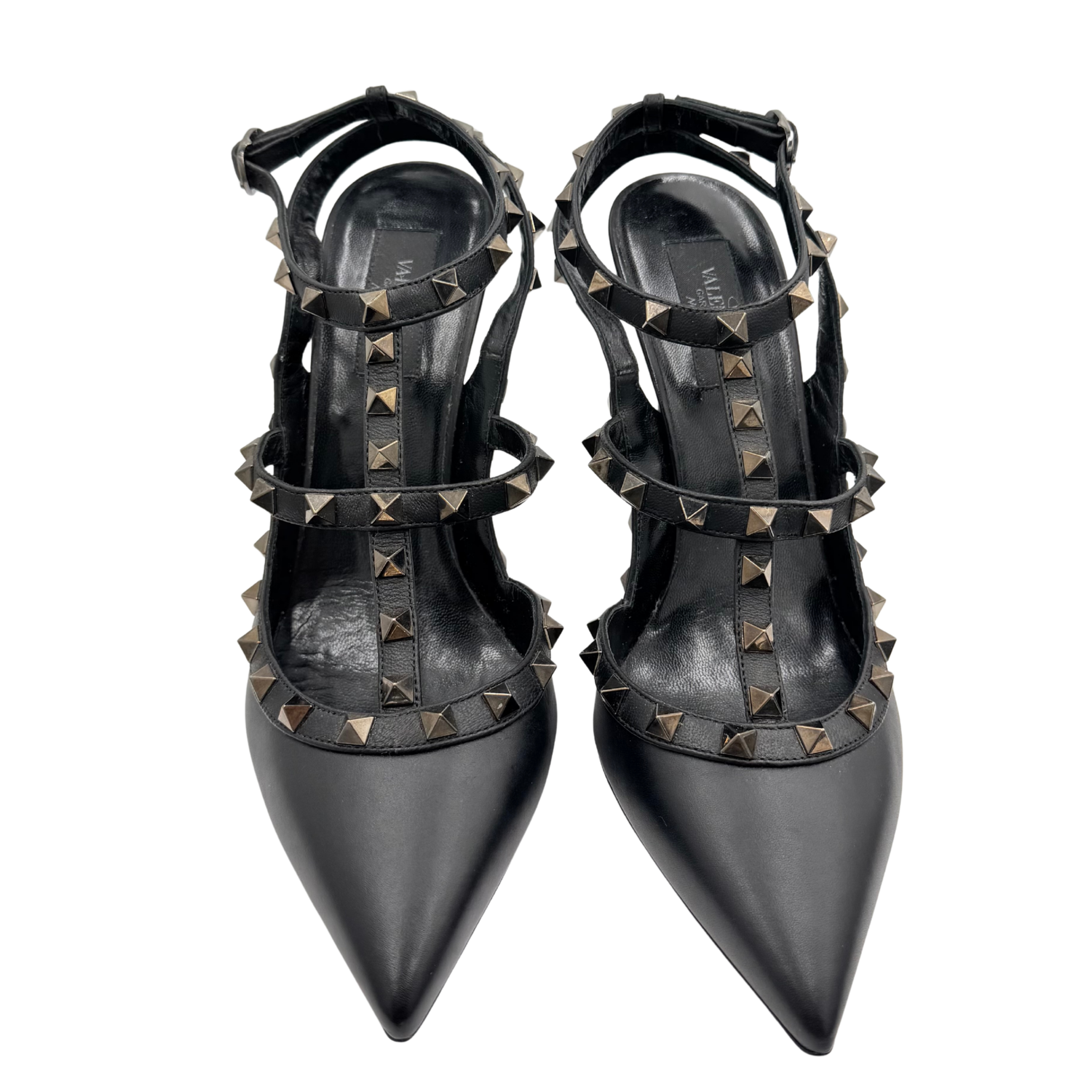 Valentino Rockstud T-Strap Black Size 40