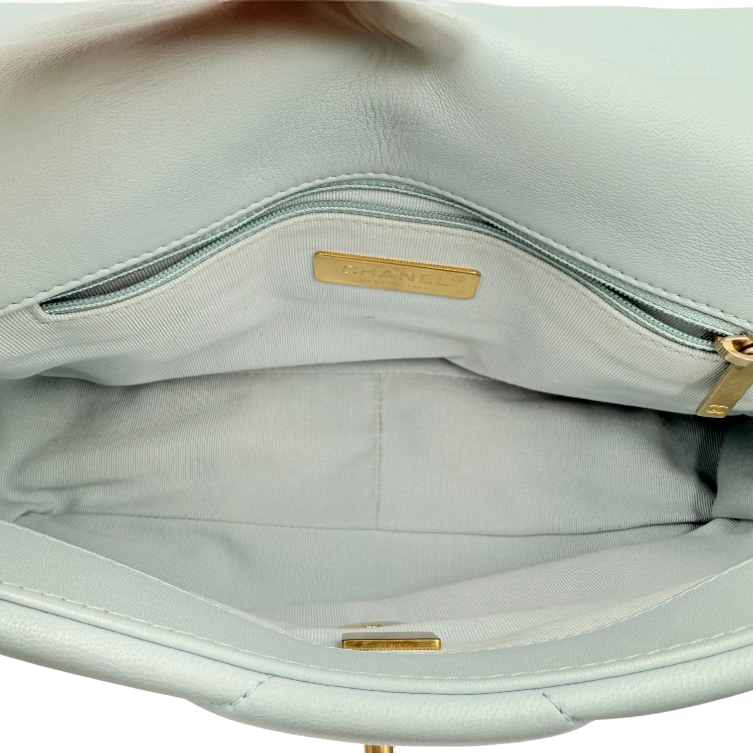 Chanel Medium 19 Flap Bag Sky Blue