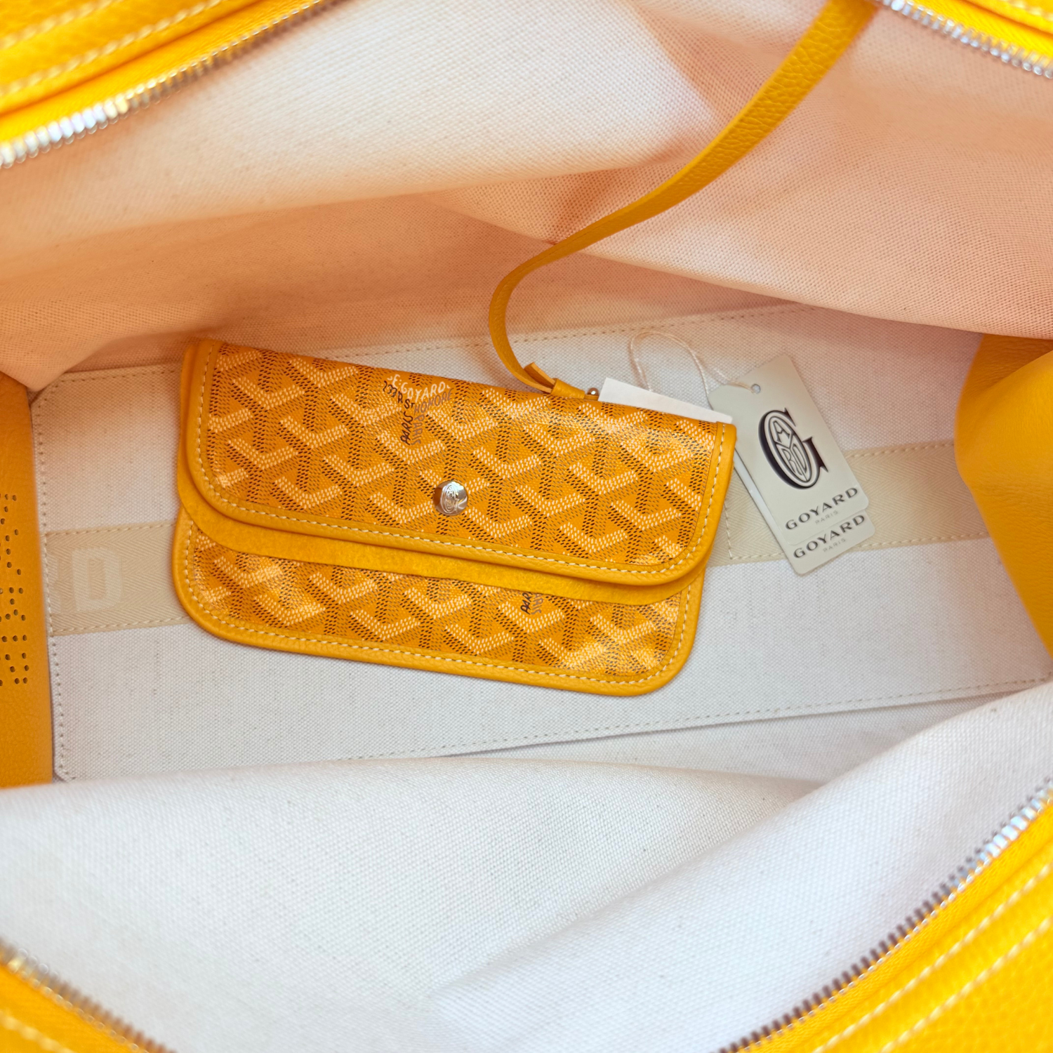 Goyard Goyardine Sac Hardy PM Yellow