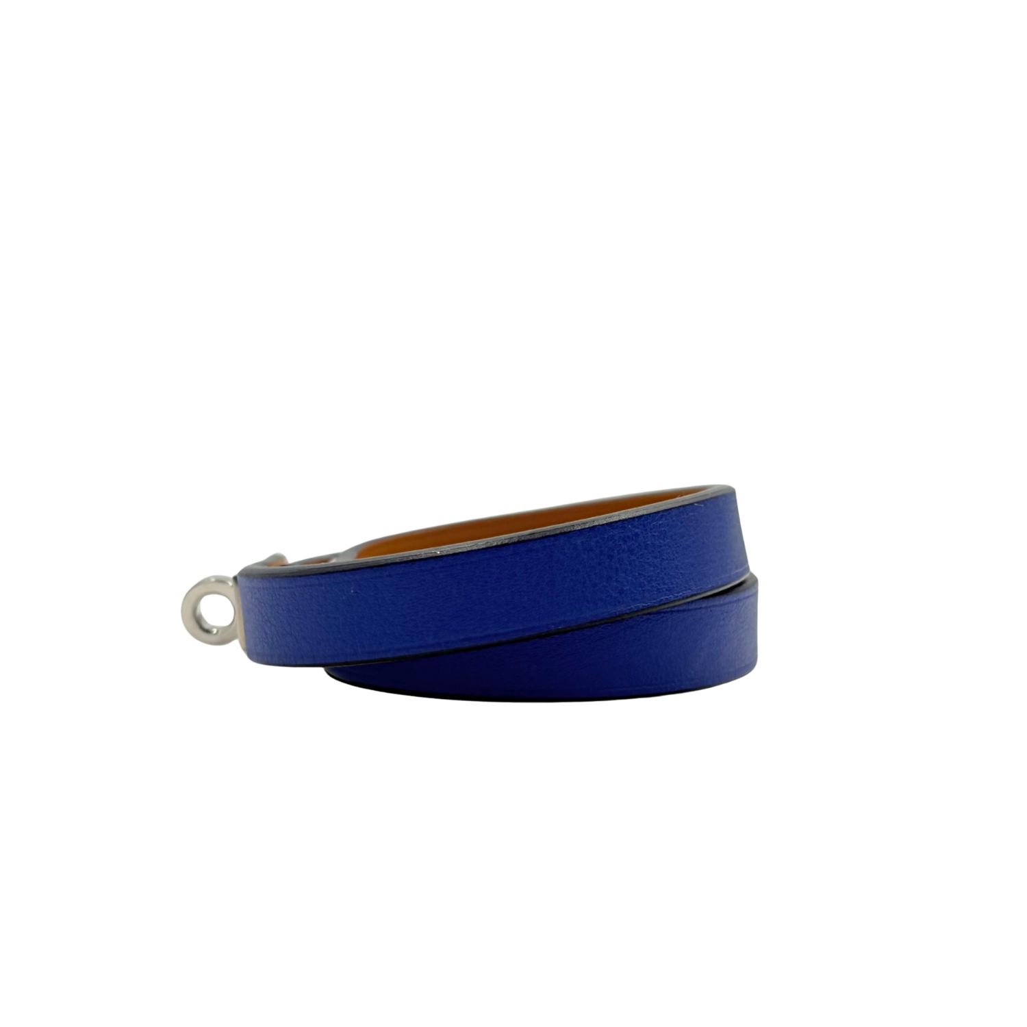 Hermès Mini Kelly Double Tour Bracelet Blue