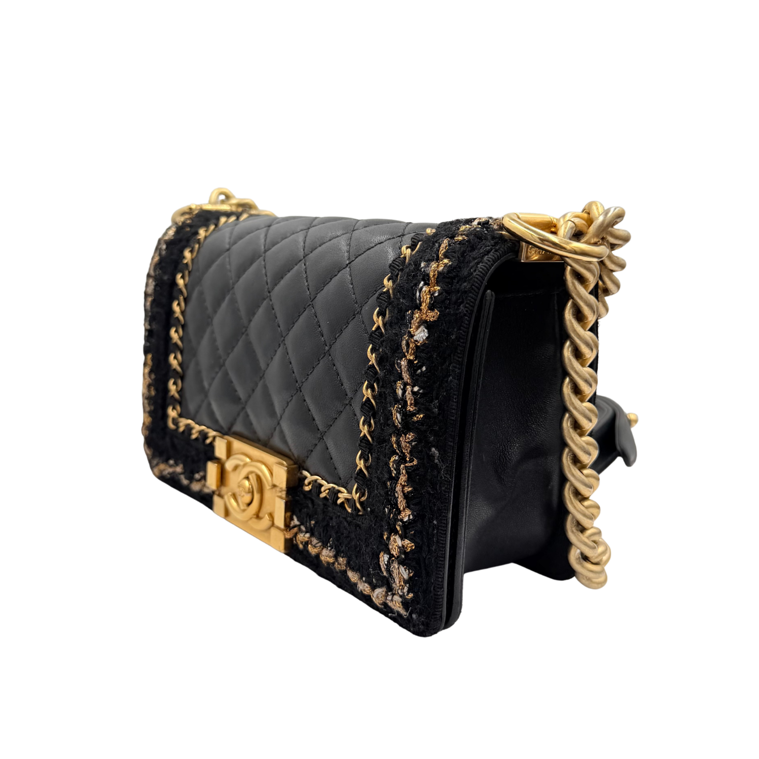 Chanel Small Jacket Boy Bag Black