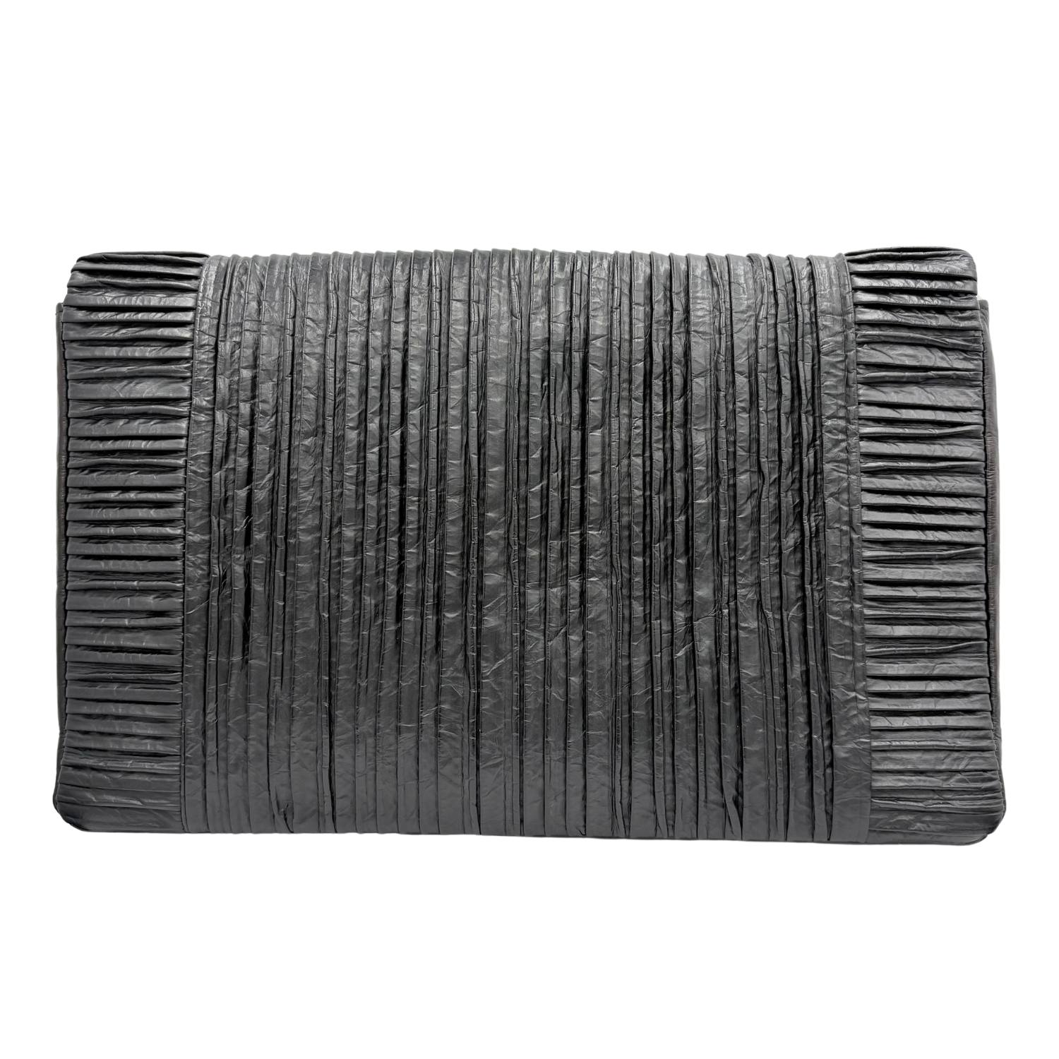 Chanel Coco Pleats Clutch Black