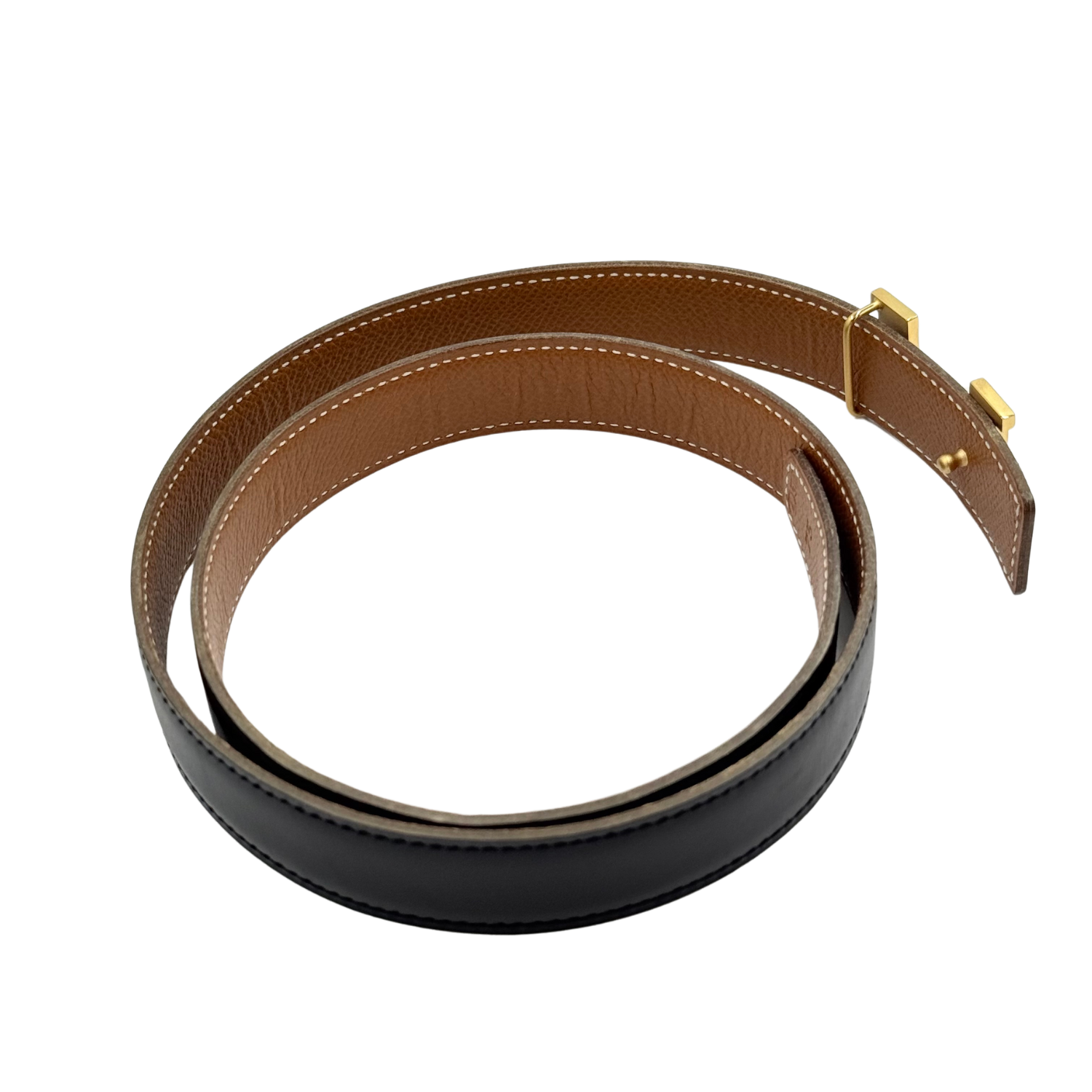 Hermès 1997 Vintage Constance Reversible Belt 75