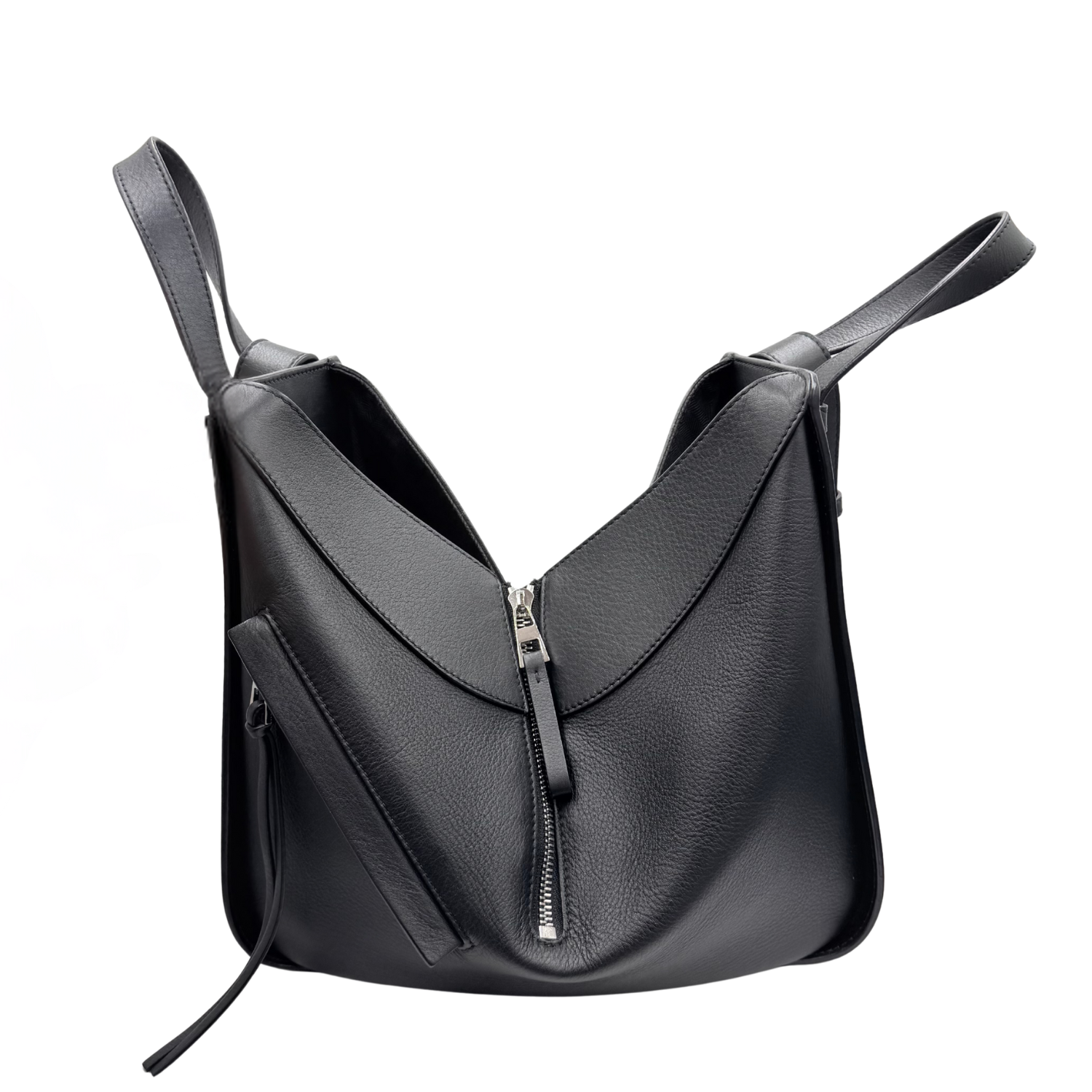 Loewe Leather Puzzle Crossbody Hammock Bag Black