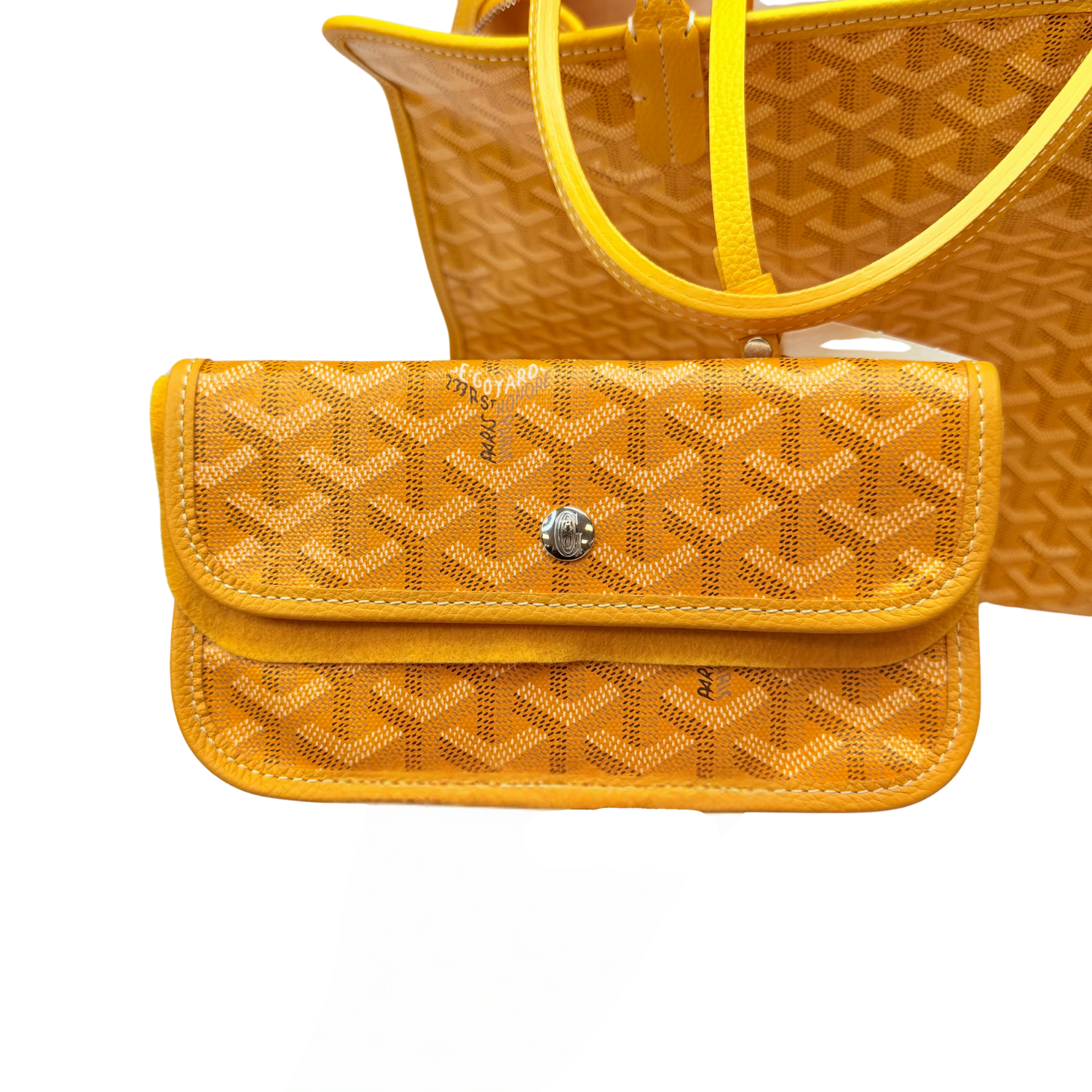 Goyard Goyardine Sac Hardy PM Yellow