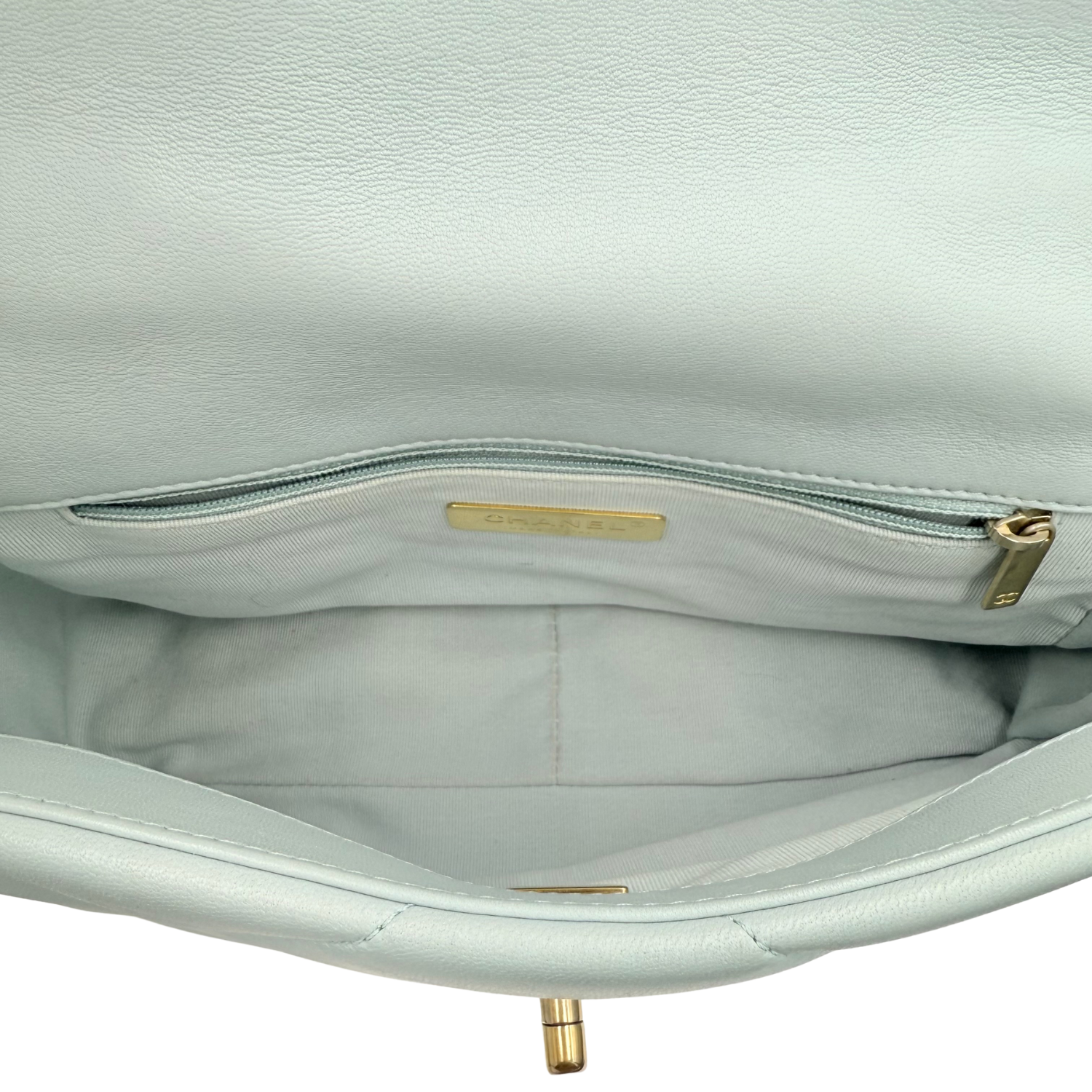 Chanel Medium 19 Flap Bag Sky Blue