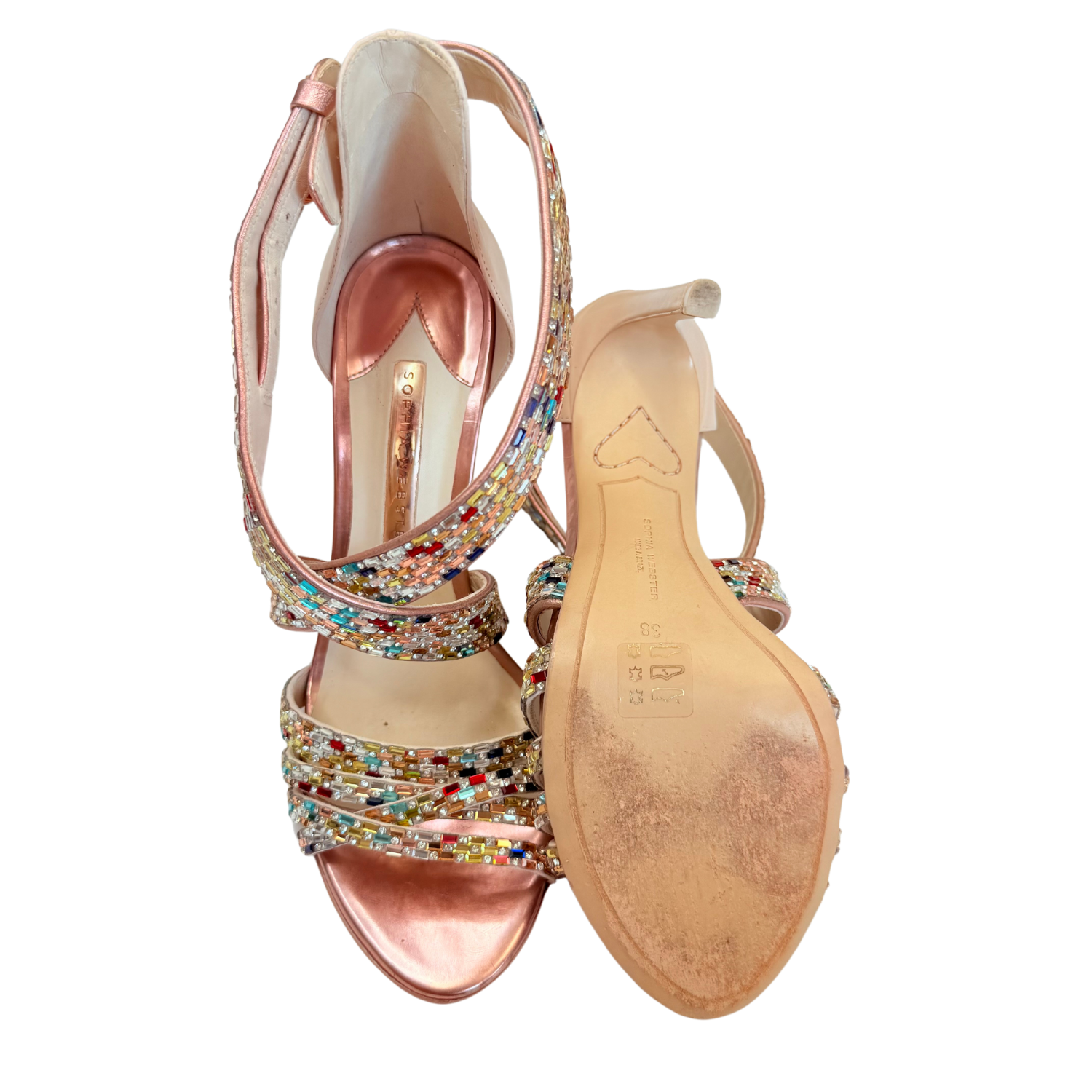 Sophia Webster Women's Danae 100 Embellished High Heel Sandals