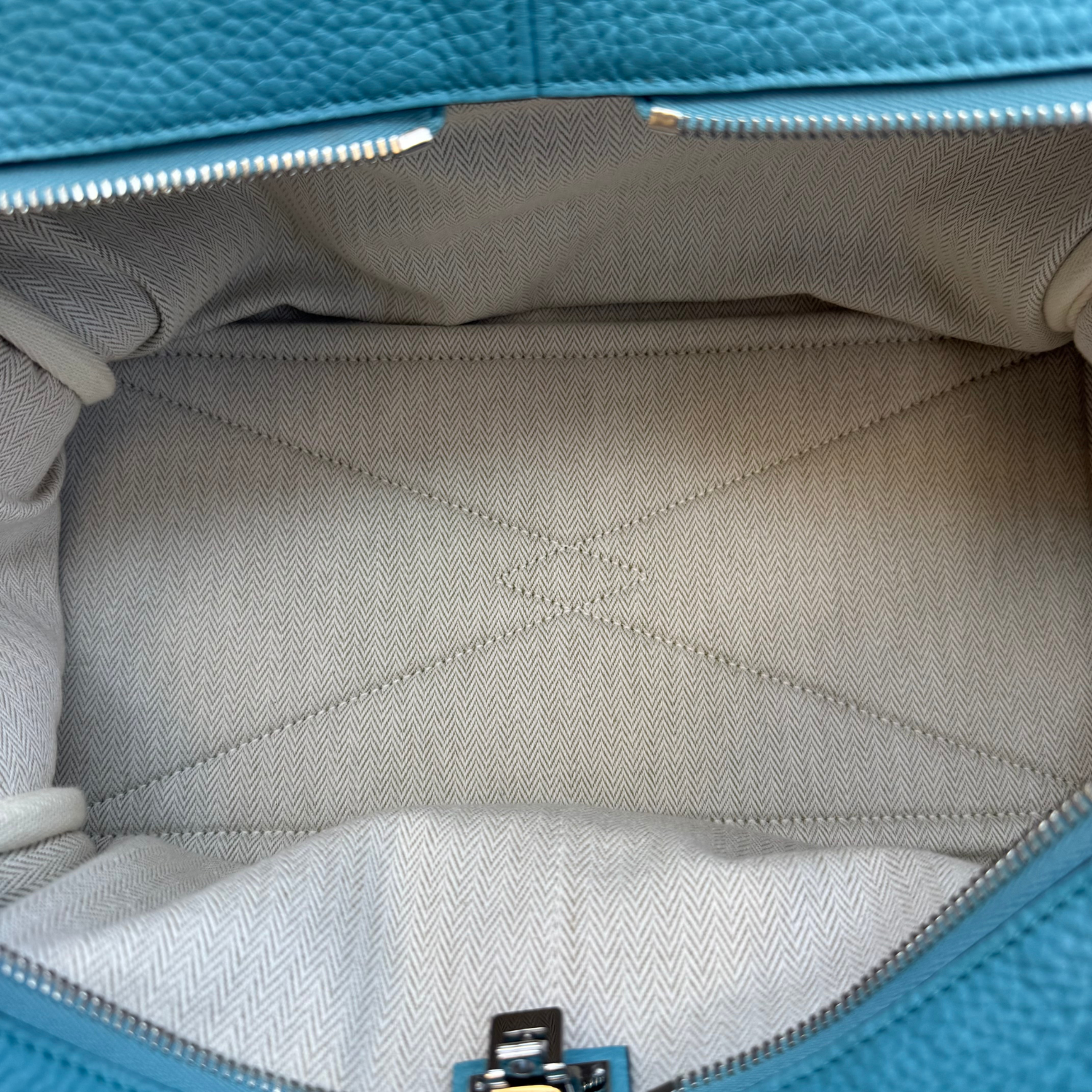 Hermès Victoria II 35 Blue Jean