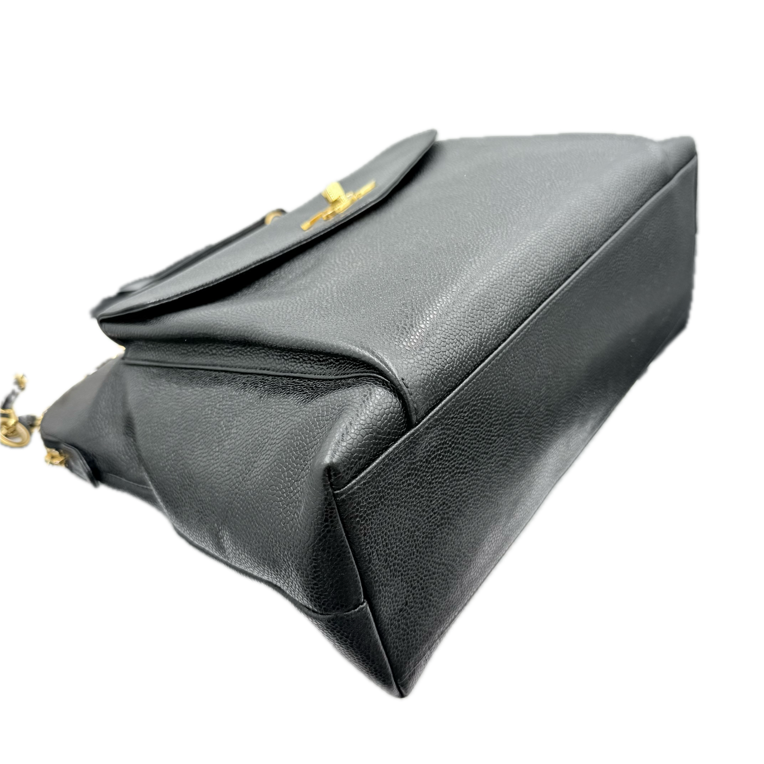 Chanel Vintage Medium Envelope Shoulder Bag Black