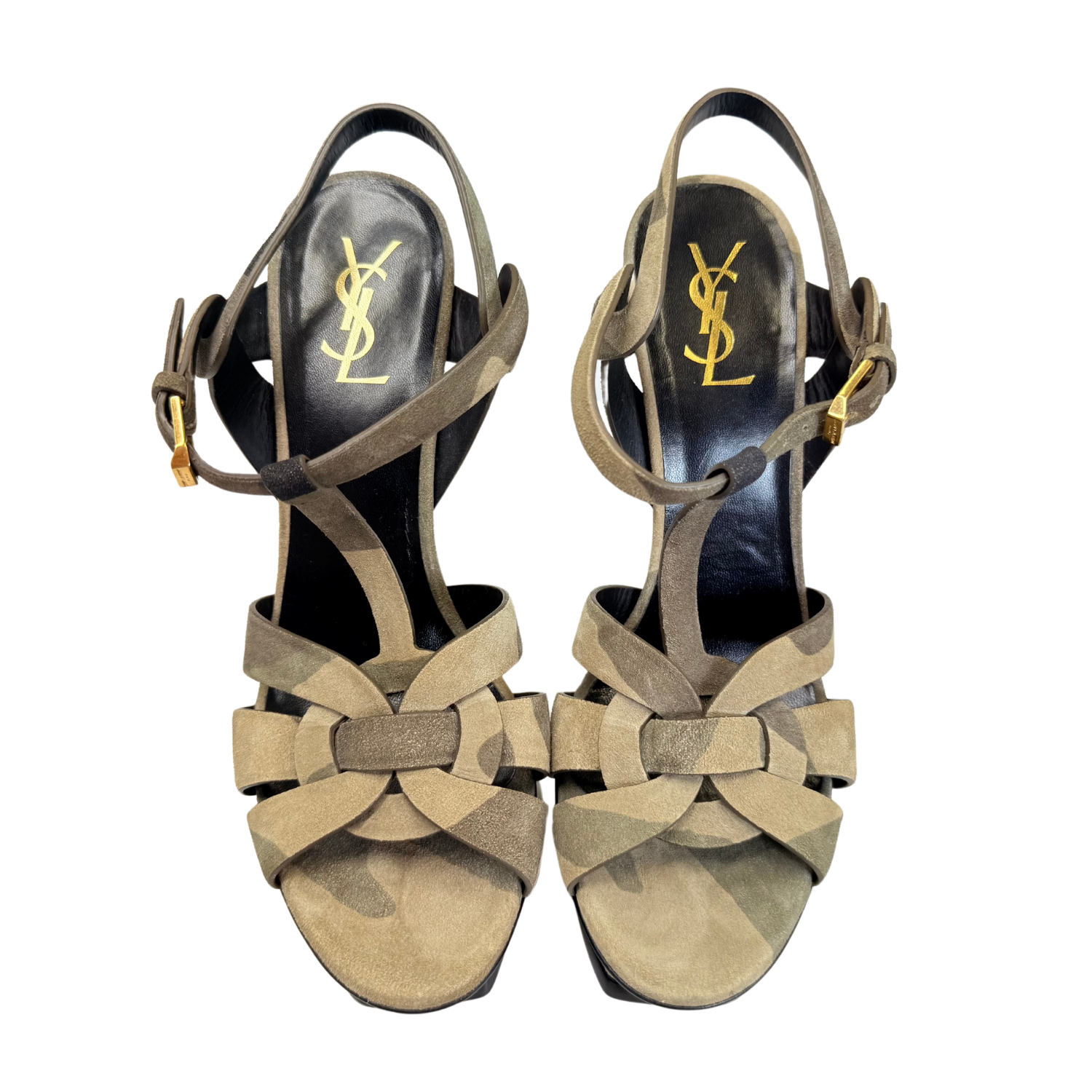 Yves Saint Laurent Suede Tributes 105mm Camouflage