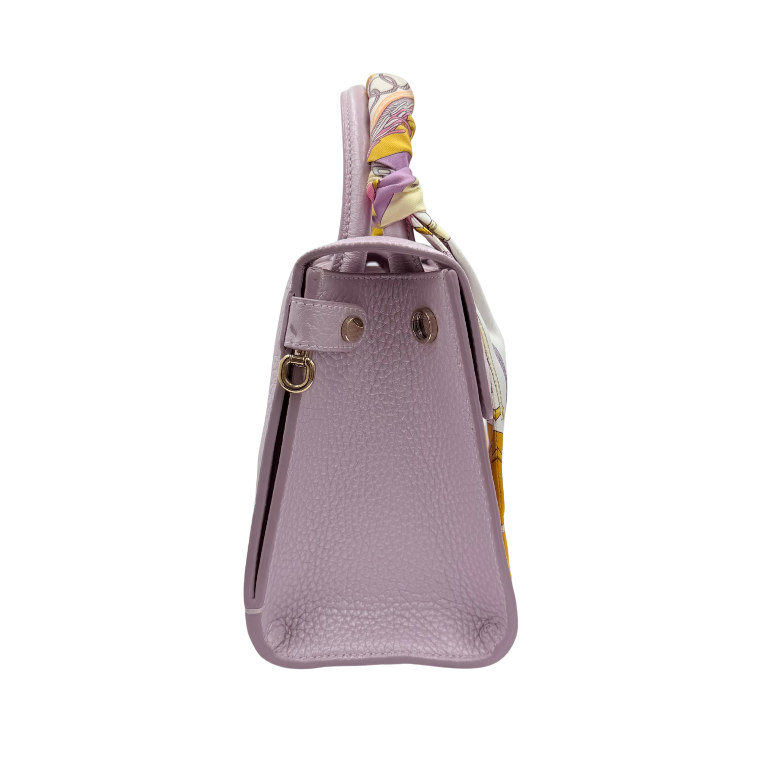 Christian Dior Mini Leather Diorever Tote Crossbody Bag with Top Handle Lavender (comes with Hermès Twilly)