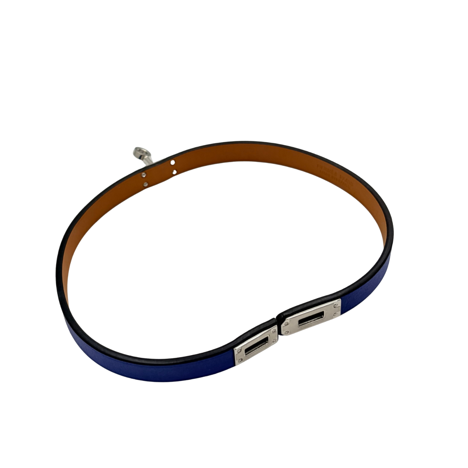 Hermès Mini Kelly Double Tour Bracelet Blue