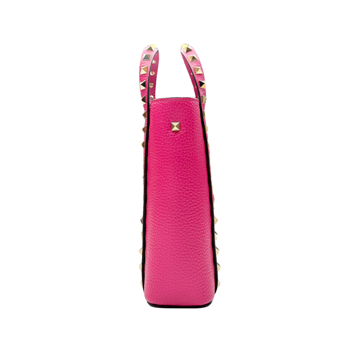 Valentino Rockstud Calfskin Crossbody Bag Magenta
