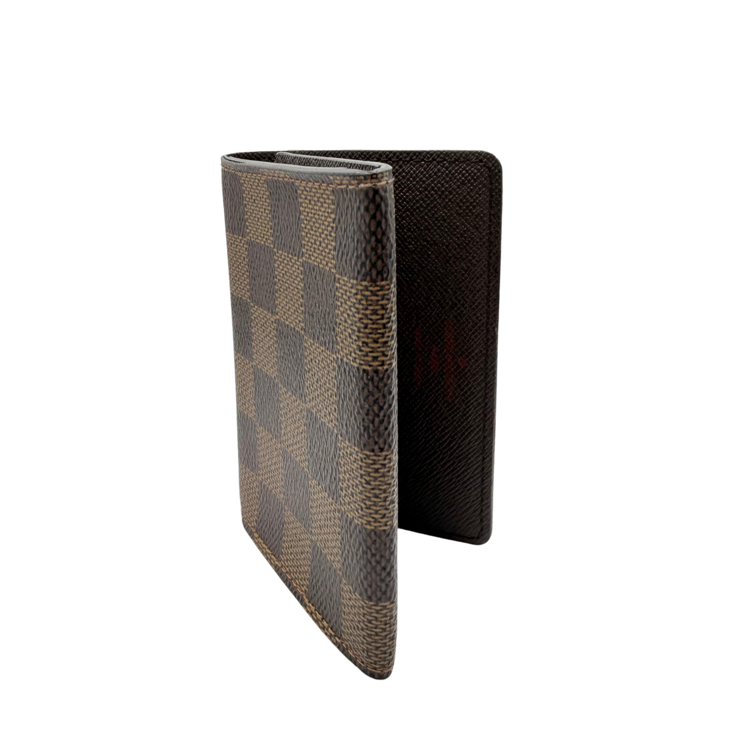 Louis Vuitton Damier Ebene Pattern Card Holder Brown