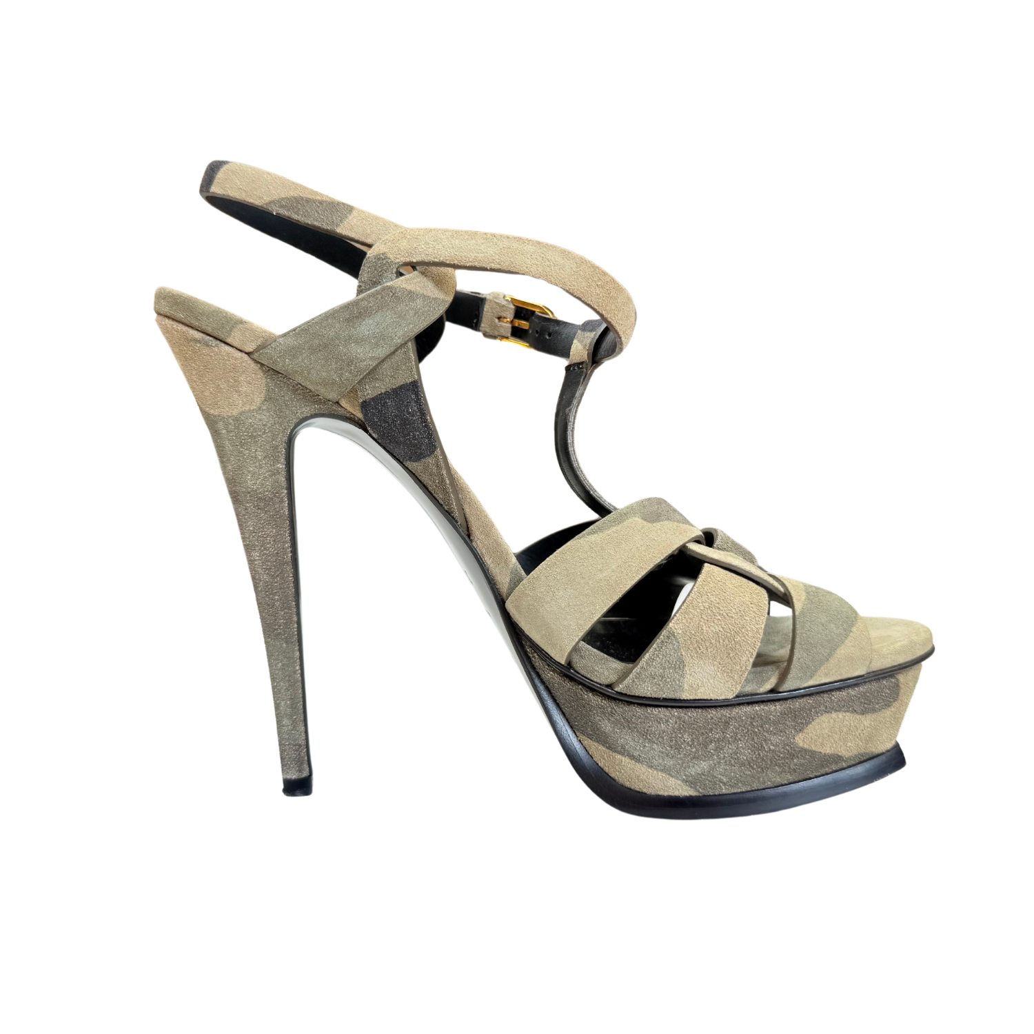 Yves Saint Laurent Suede Tributes 105mm Camouflage