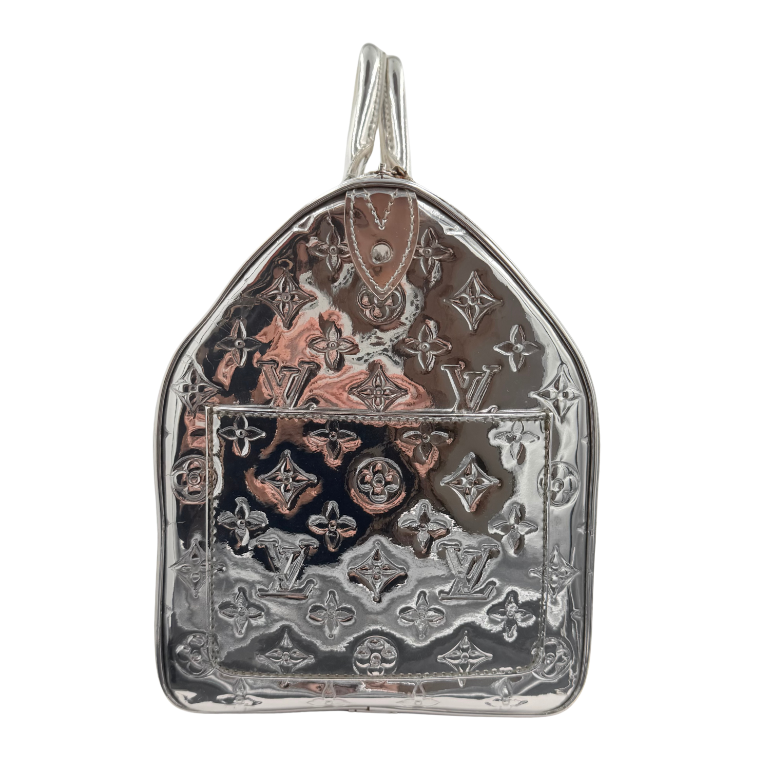 Louis Vuitton Limited Edition Monogram Miroir Speedy 35 Silver