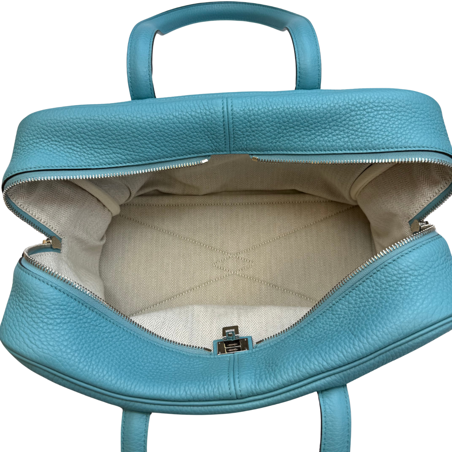 Hermès Victoria II 35 Blue Jean
