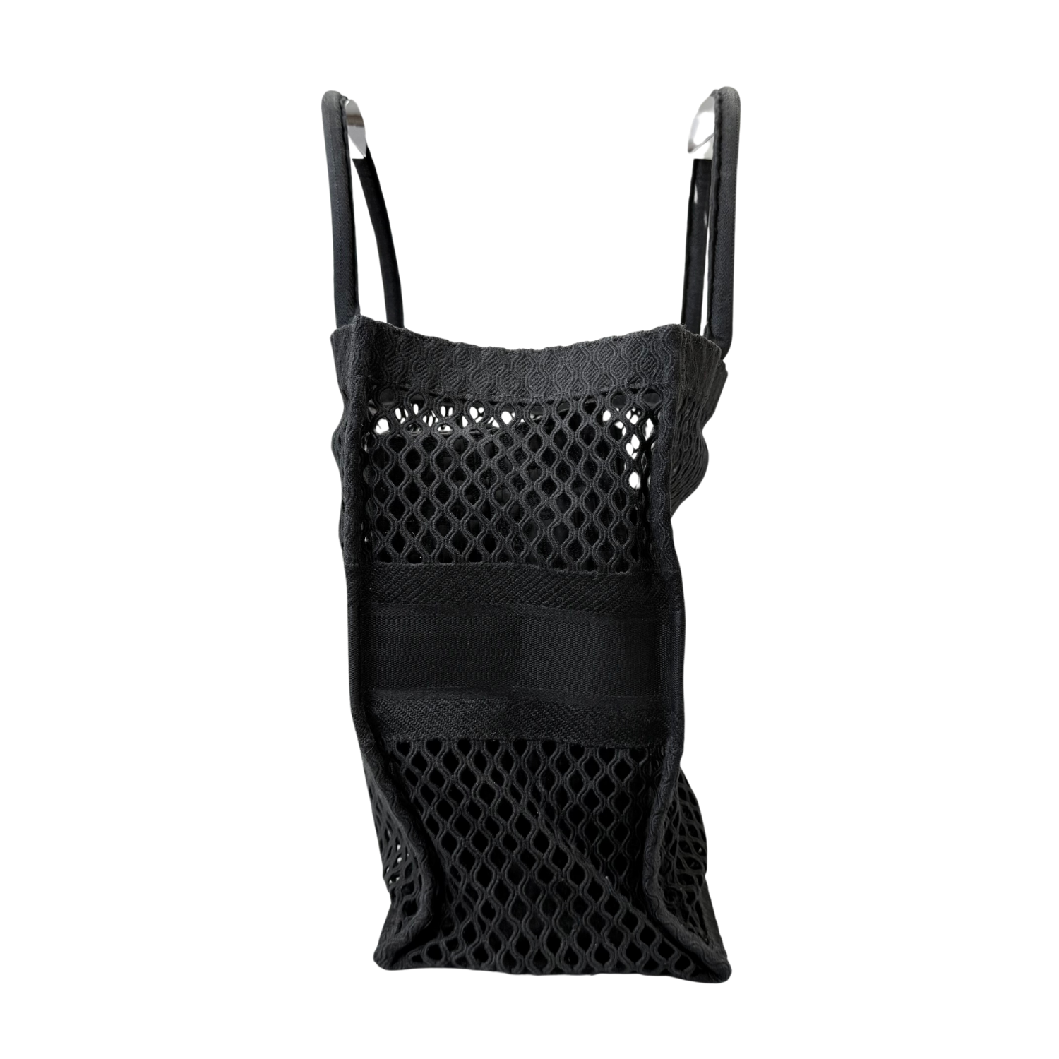 Christian Dior Large Mesh Book Tote Black