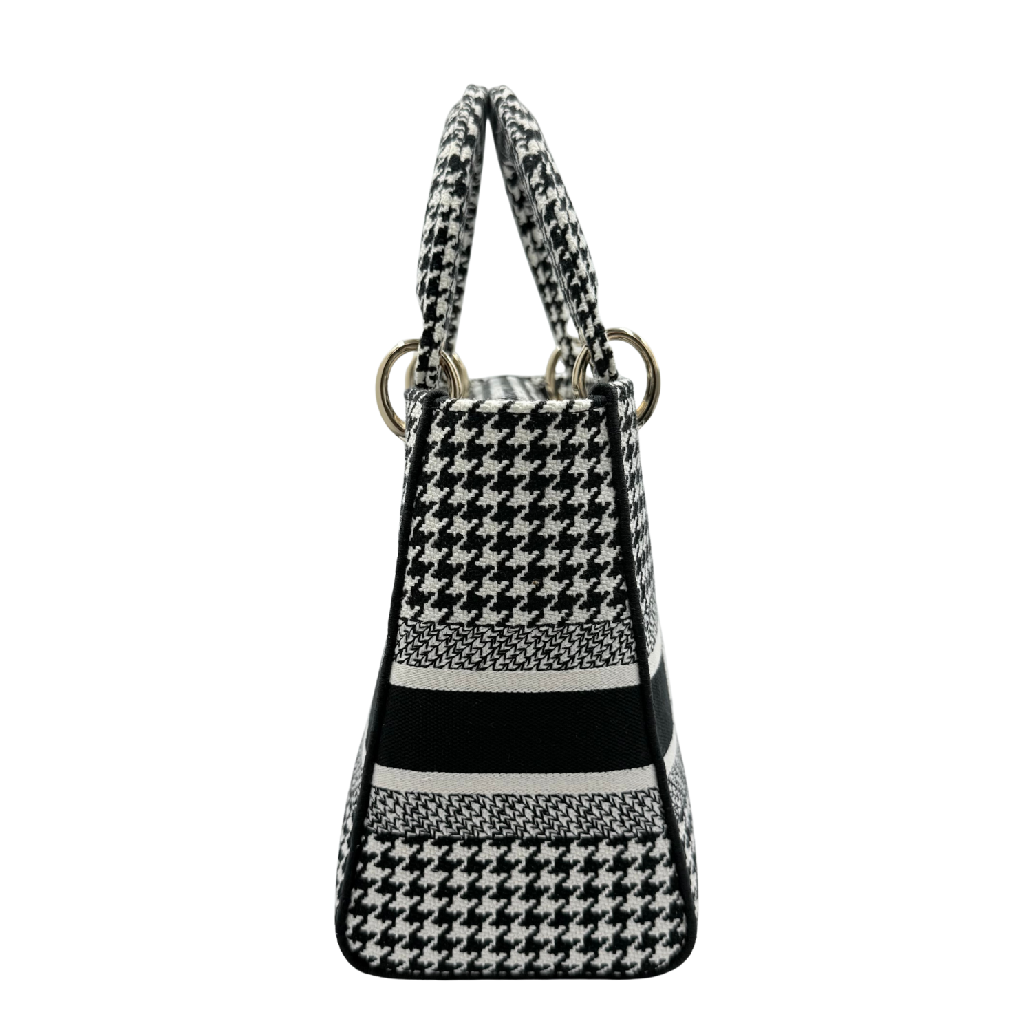 Christian Dior Medium Lady Dior Bag Houndstooth