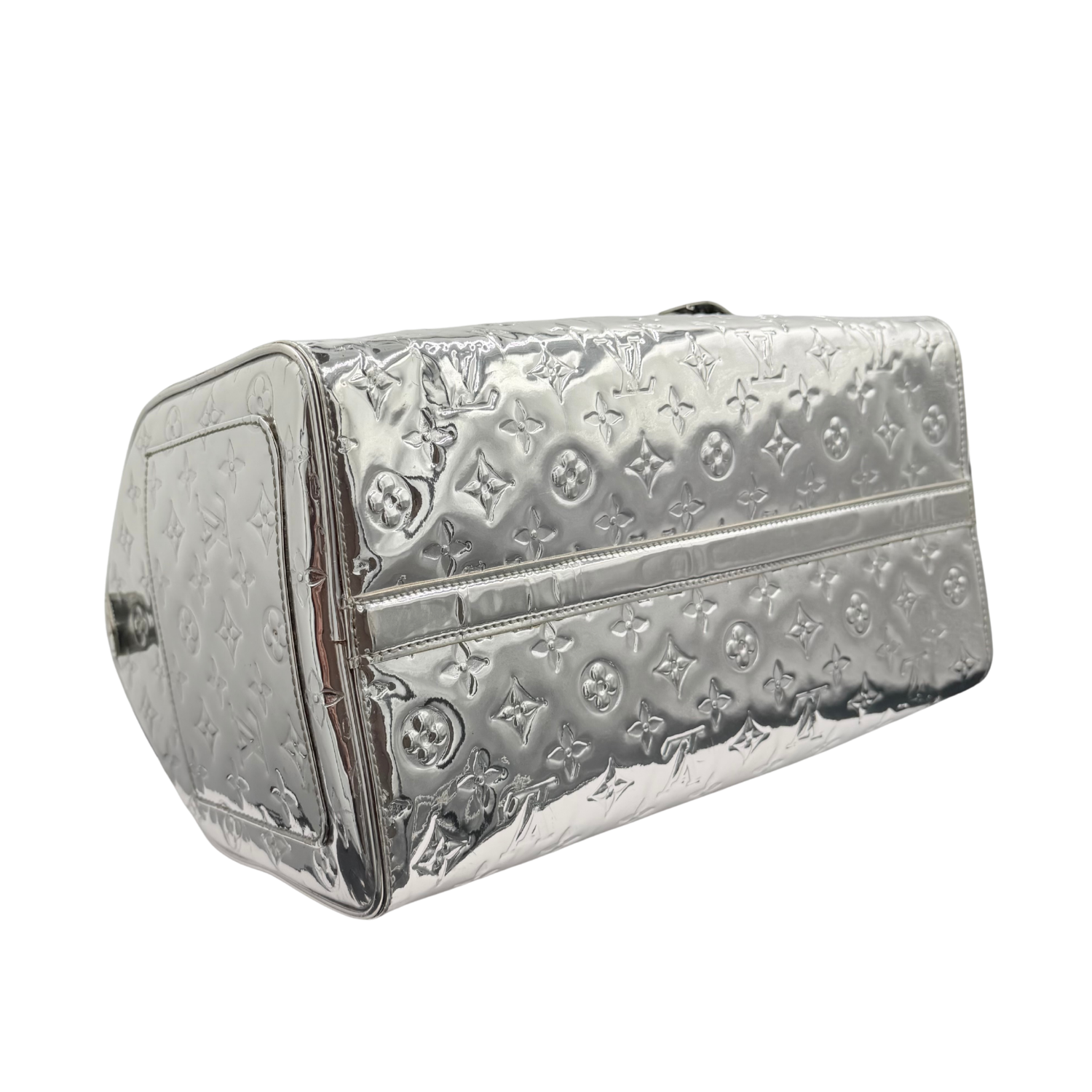 Louis Vuitton Limited Edition Monogram Miroir Speedy 35 Silver