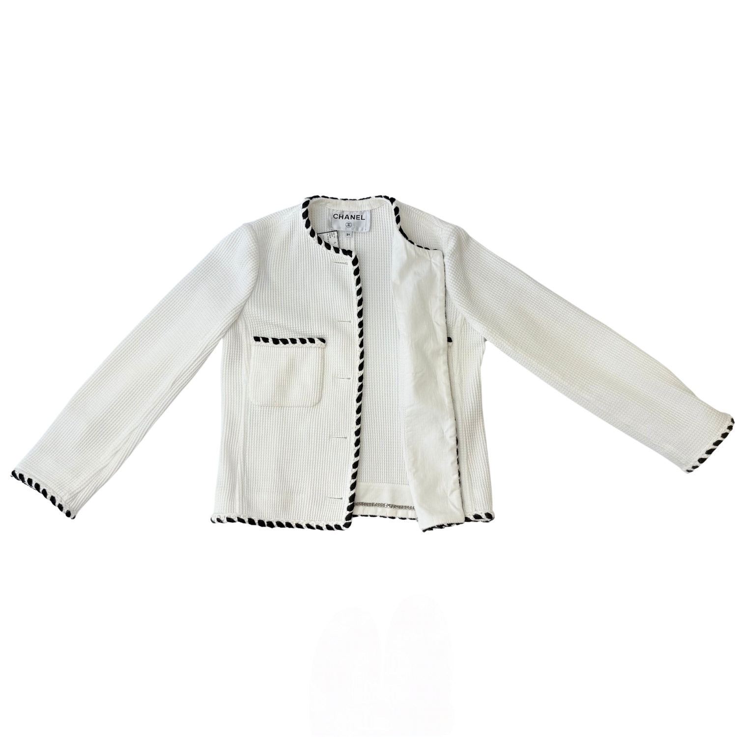 Chanel Look 4 Cruise Blazer 2021 White & Black