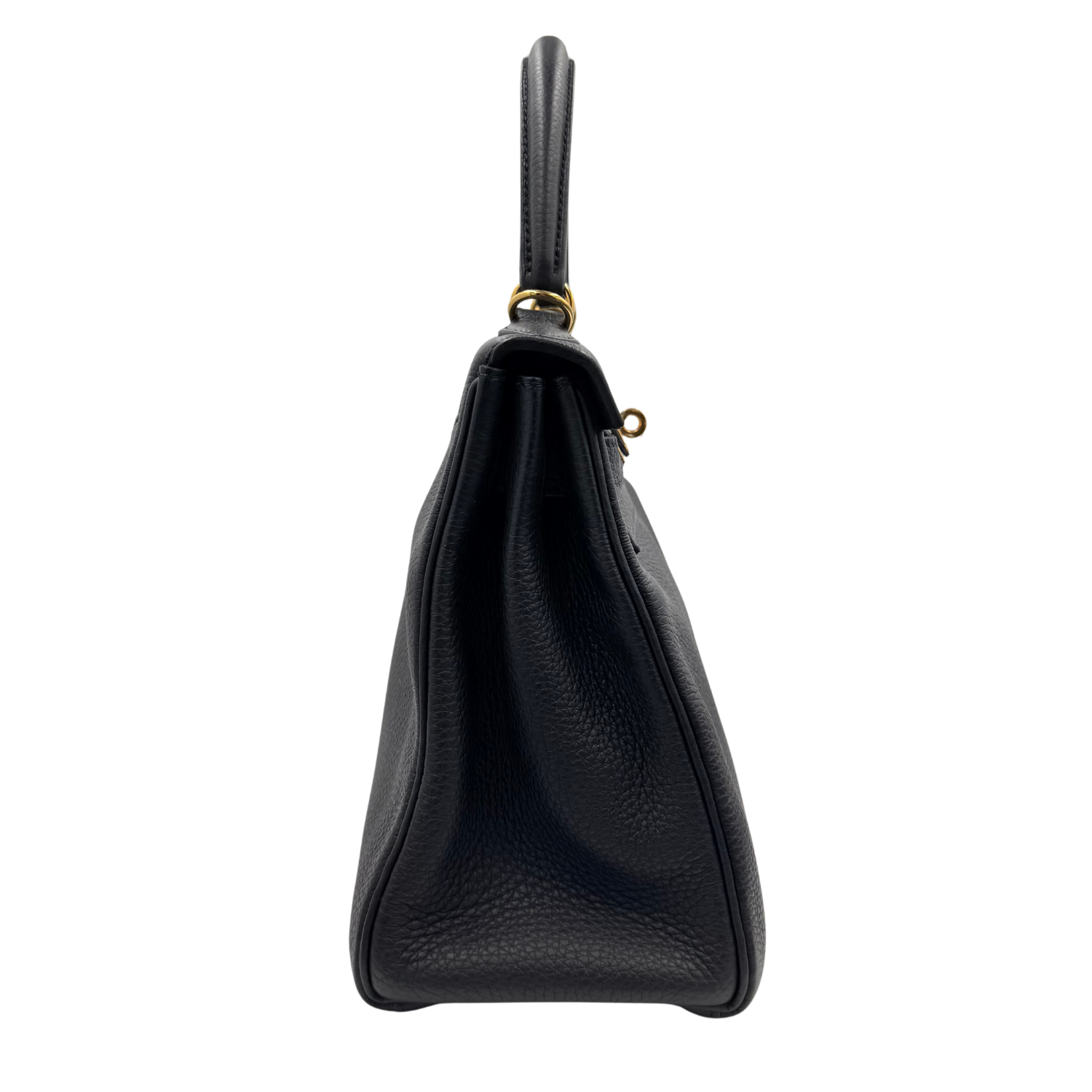 Hermès Kelly 28 Togo Retourne Leather Black