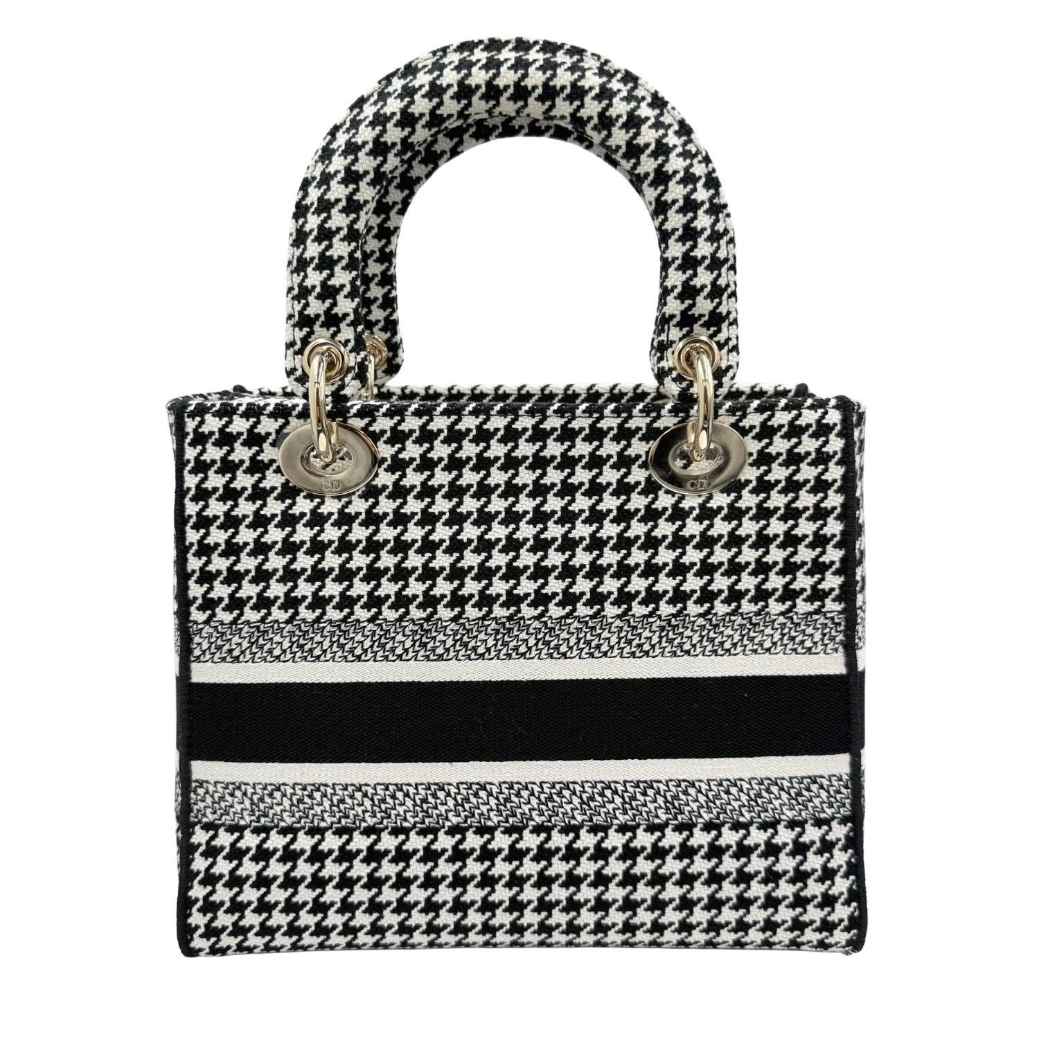 Christian Dior Medium Lady Dior Bag Houndstooth