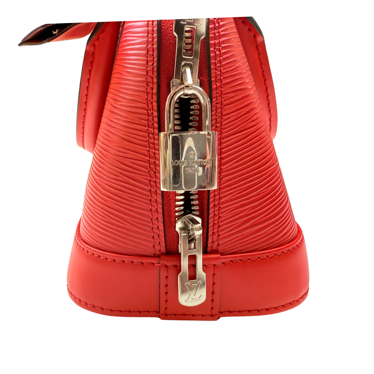 Louis Vuitton Epi Alma BB Coquelicot Bag Red