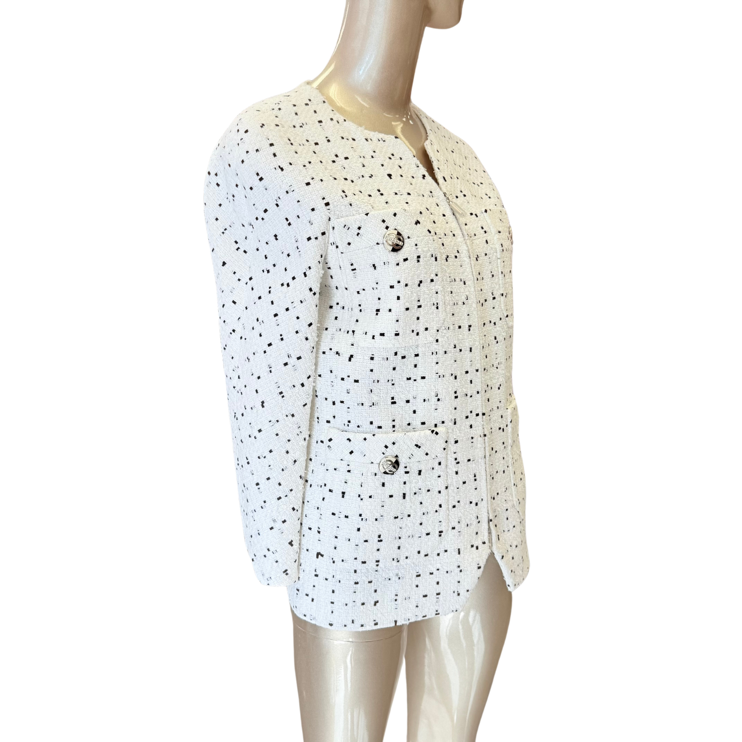 Chanel Tweed Printed Blazer